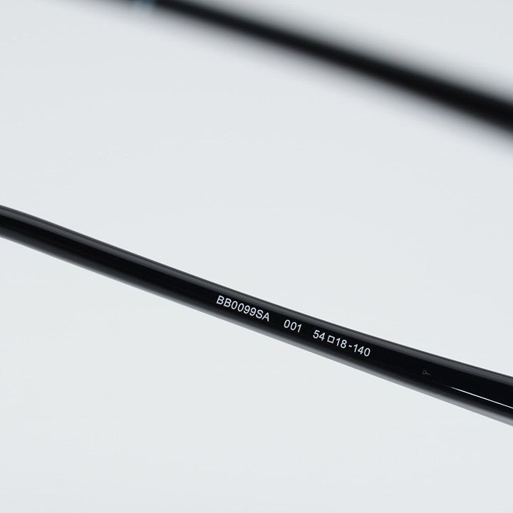 Balenciaga Balenciaga BB0099SA 001 Sunglasses Black Square Frame Size ONE SIZE - 3 Thumbnail