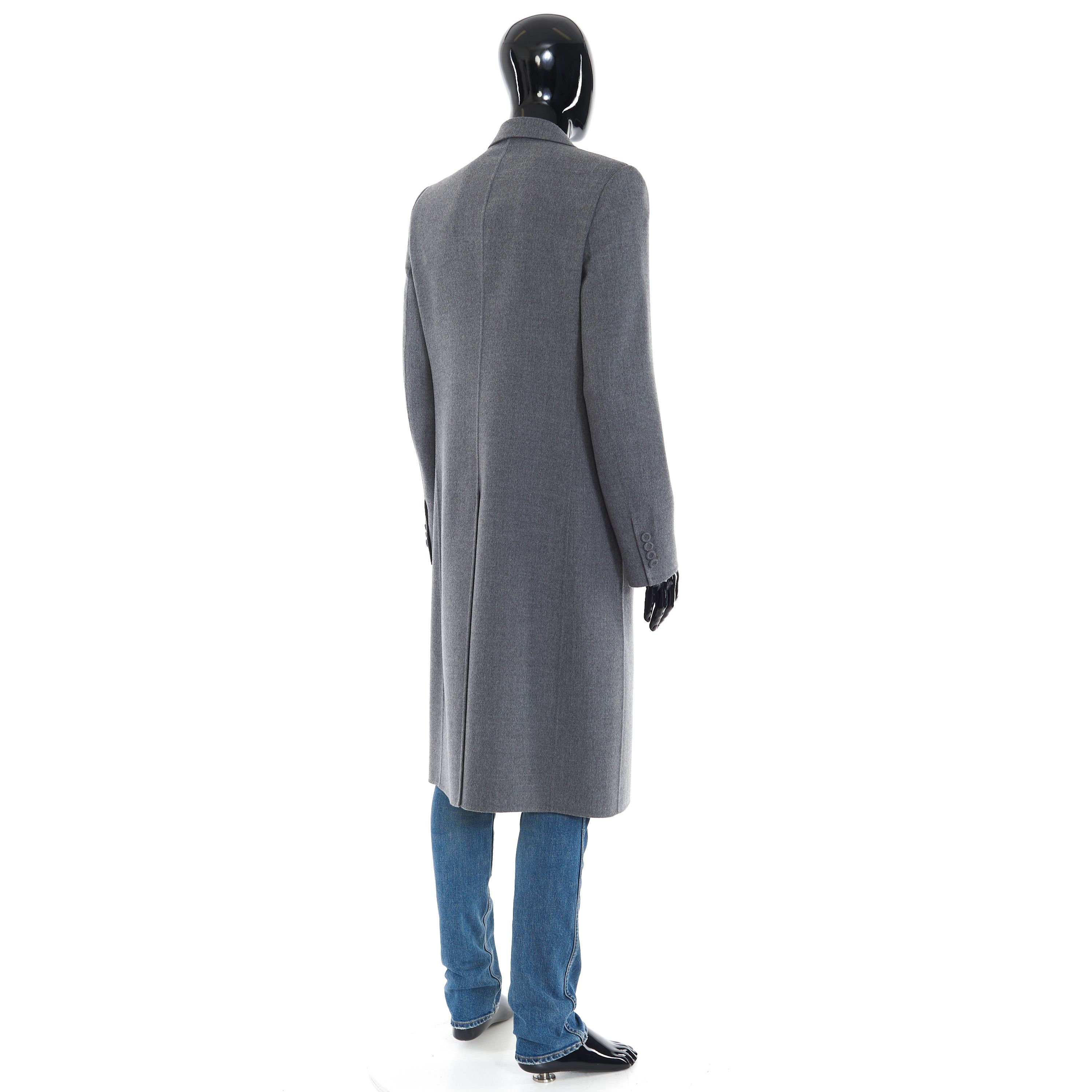 Dior Double Breasted Coat In Gray Virgin Wool Size US M / EU 48-50 / 2 - 7 Thumbnail