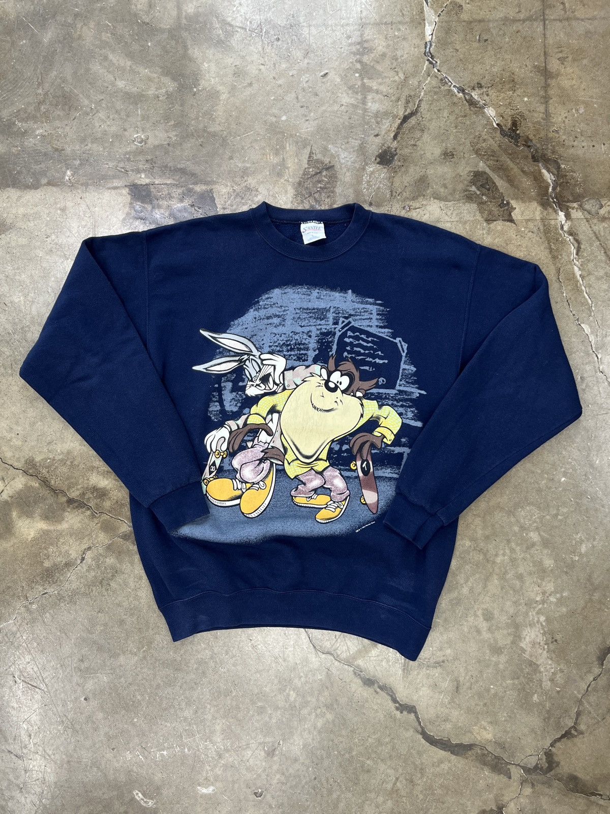 Vintage × Warner Bros Vintage 1995 Bugs Bunny Taz Skateboard Fight Crewneck Large Size US L / EU 52-54 / 3 - 2 Thumbnail