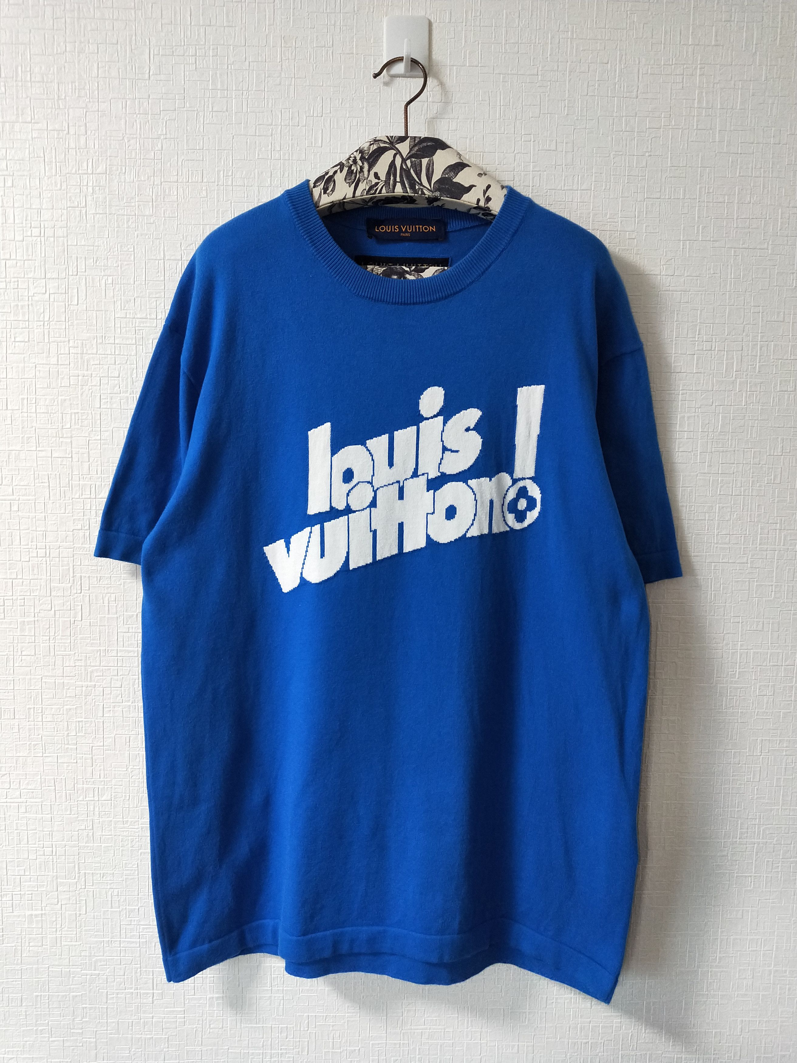 Pre-owned Louis Vuitton Everyday Logo Tee In Blue