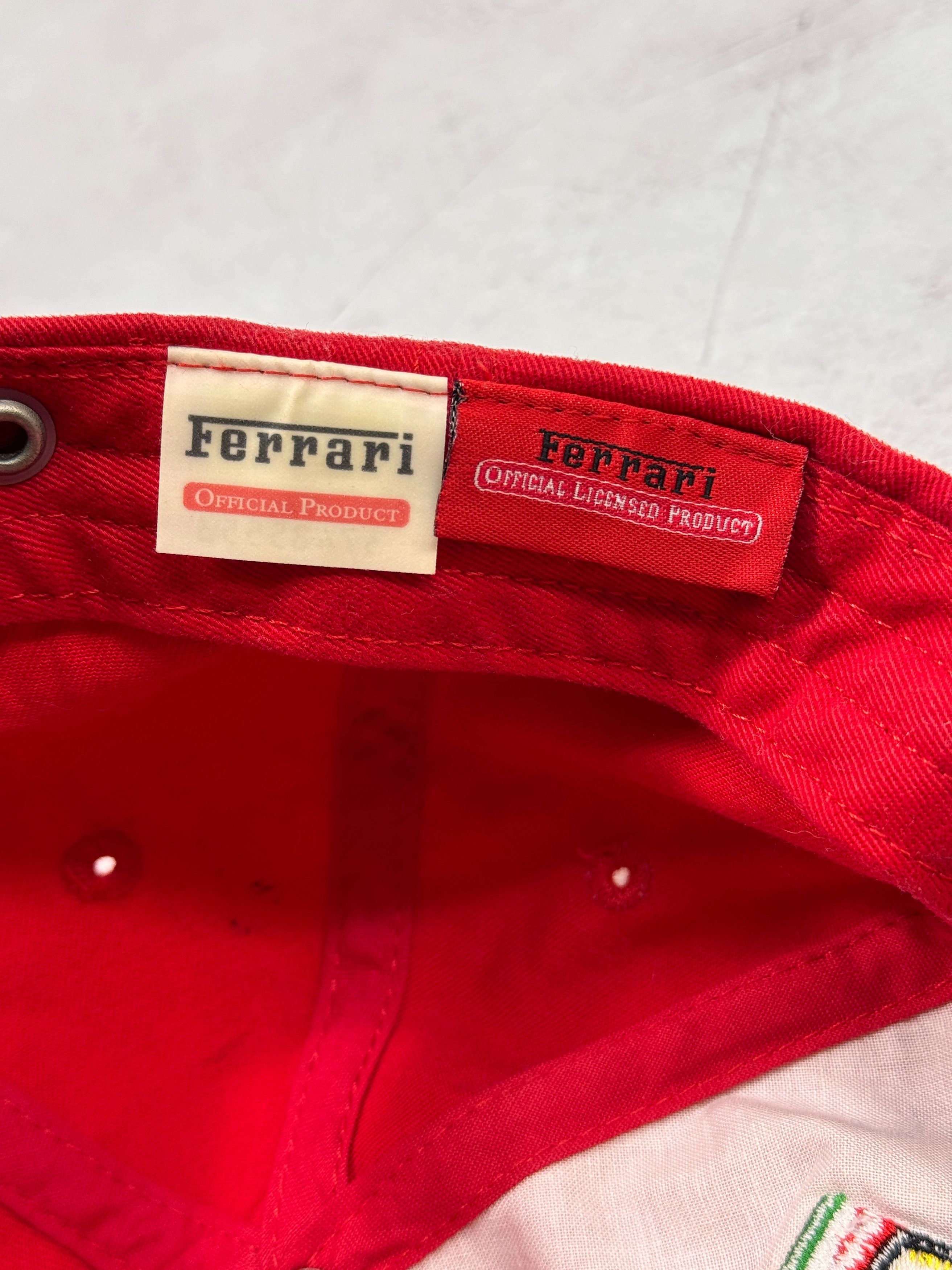 Ferrari × Formula 1 Vintage Ferrari Baseball Cap Big Embroidered Logo Size ONE SIZE - 12 Thumbnail