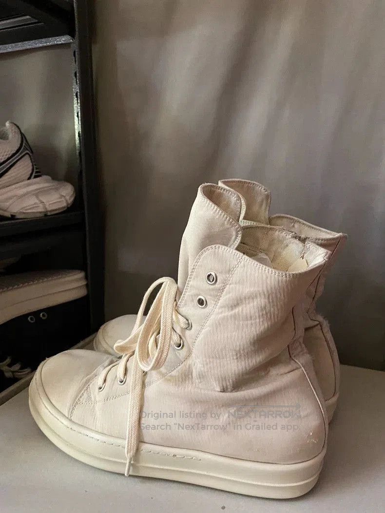 Rick Owens Rick Owens Milk Canvas High. Size US 10.5 / EU 43-44 - 1 Thumbnail
