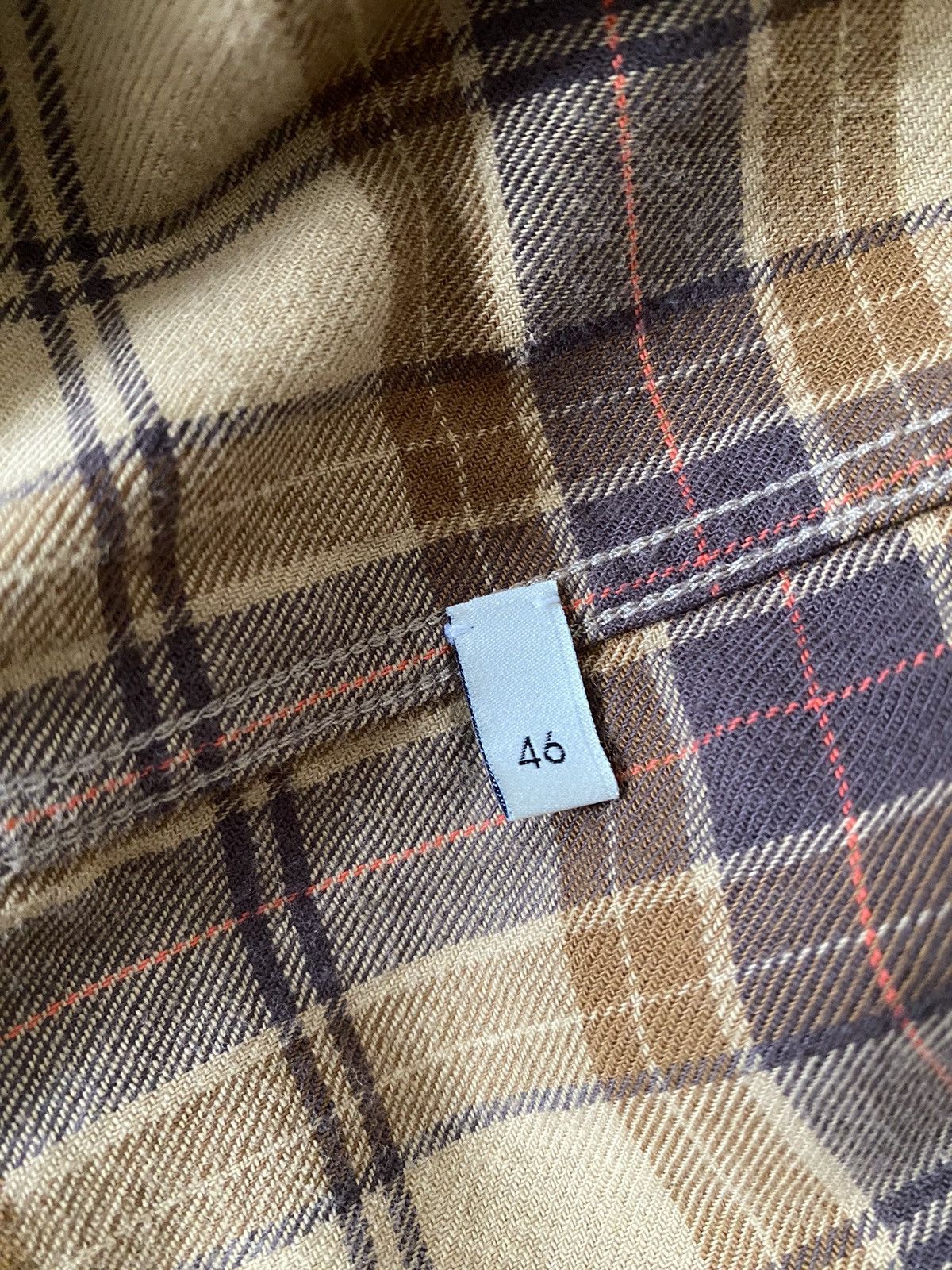 Gucci Gucci plaid shirt leather logo Size US S / EU 44-46 / 1 - 5 Thumbnail