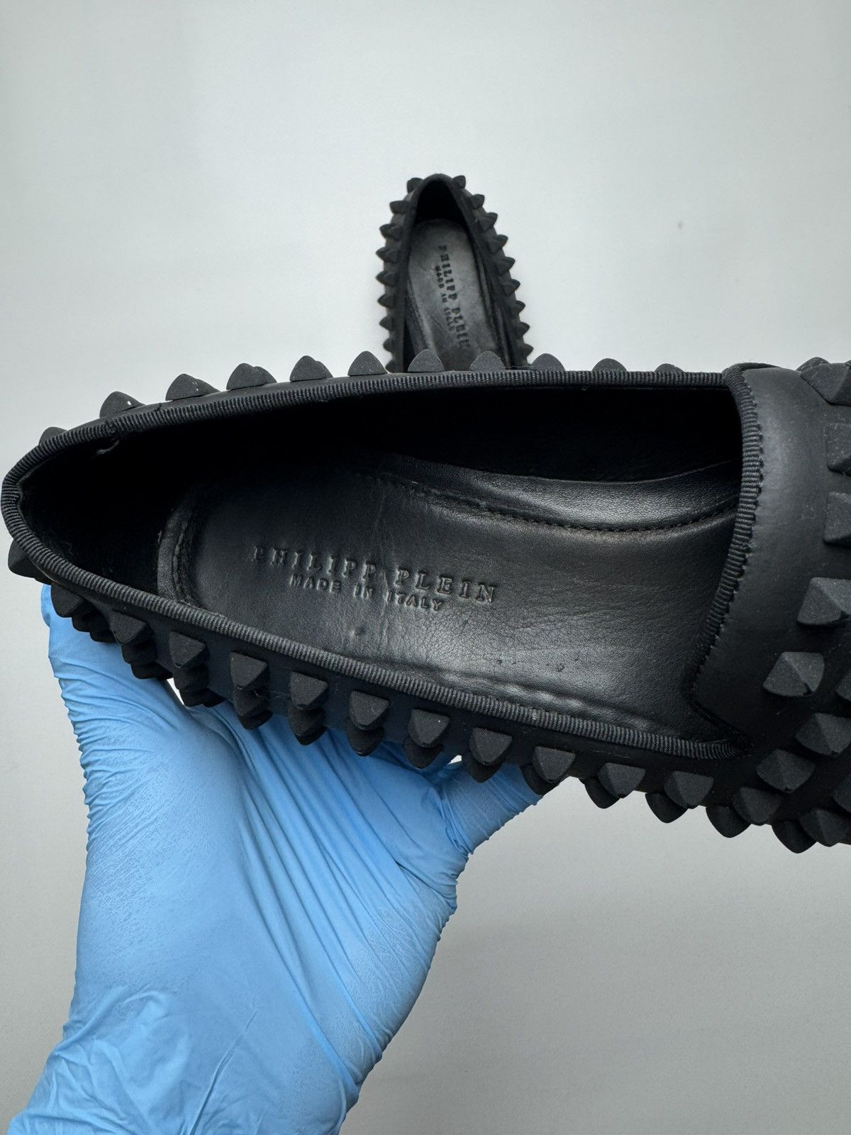 Philipp Plein Philipp Plein Spiked Studded Loafers - Black Matte Size US 8.5 / EU 41-42 - 12 Thumbnail