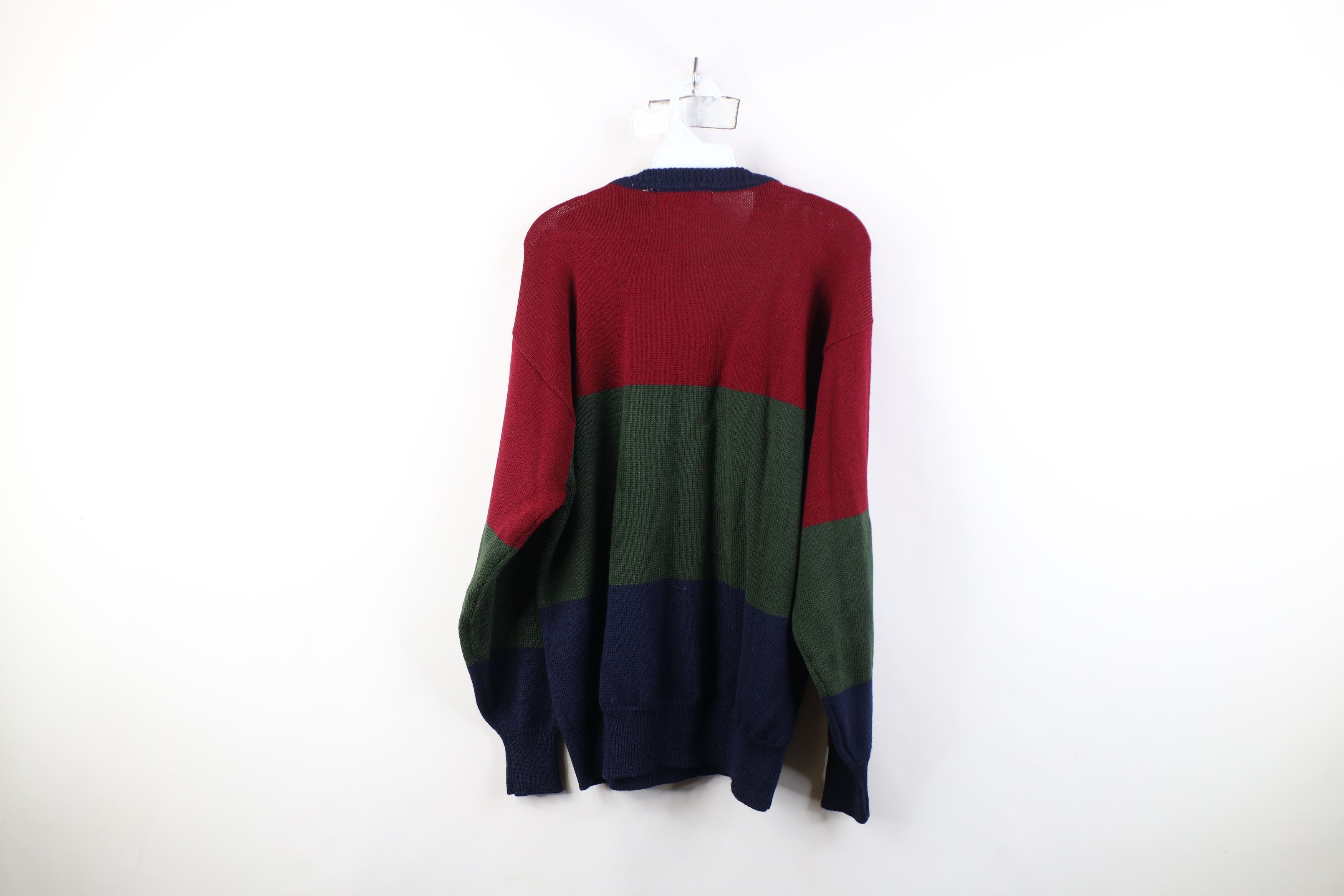 Vintage Vintage 90s Streetwear Wool Cable Knit Crewneck Sweater Size US M / EU 48-50 / 2 - 10 Thumbnail