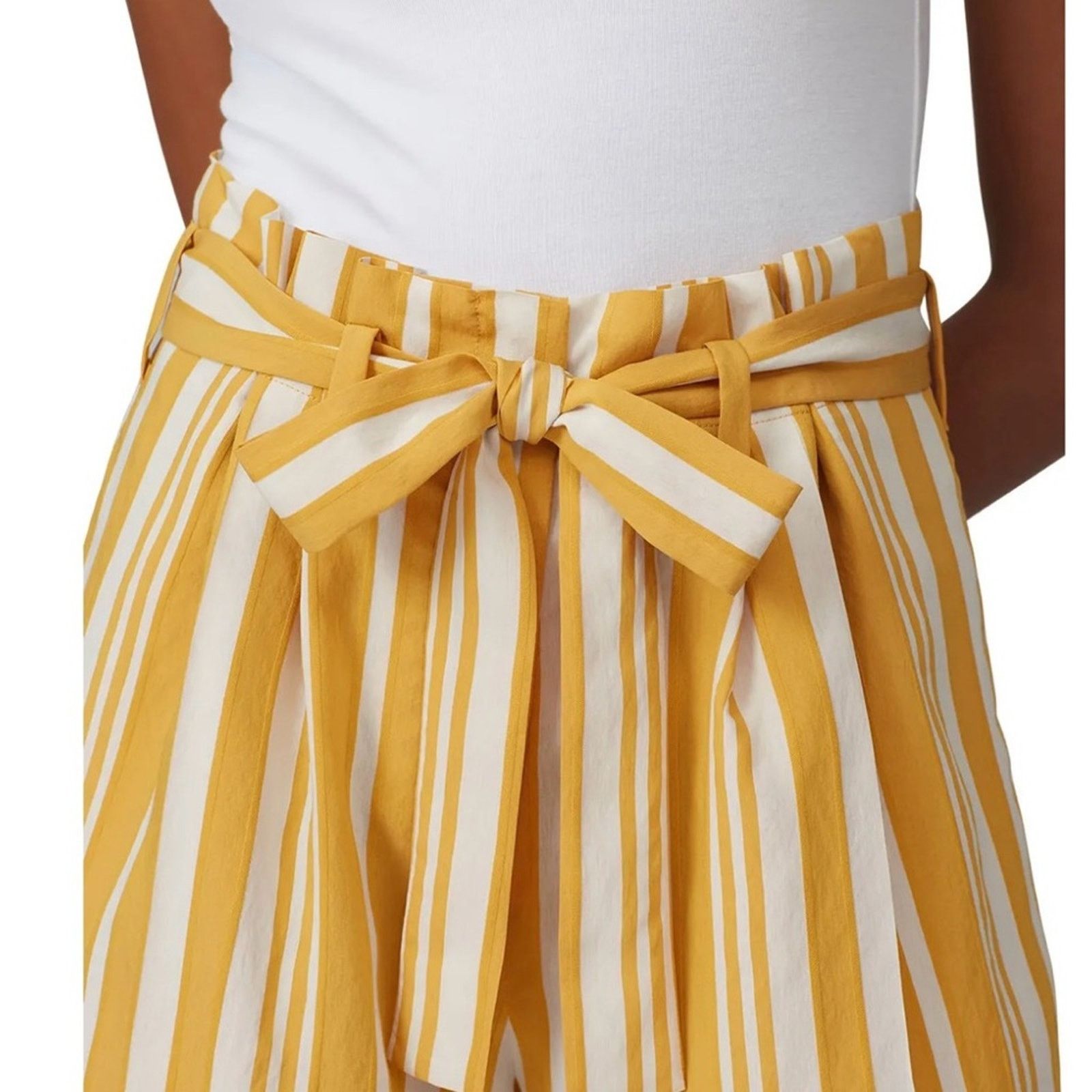 CHINTI & PARKER Chinti & Parker $335 Paraol Striped Yellow Shorts size 4 Size 27" / US 4 / IT 40 - 4 Thumbnail