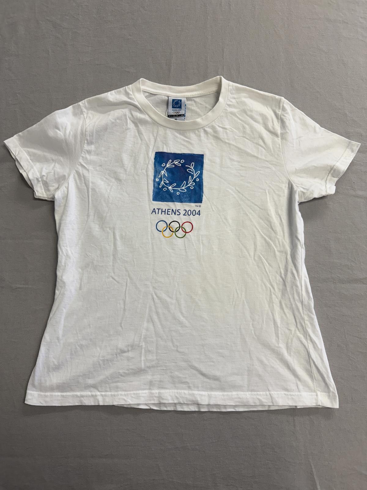 Designer VTG Athens 2004 Olympics T-shirt Made in Greece XL Size XL / US 12-14 / IT 48-50 - 1 Thumbnail