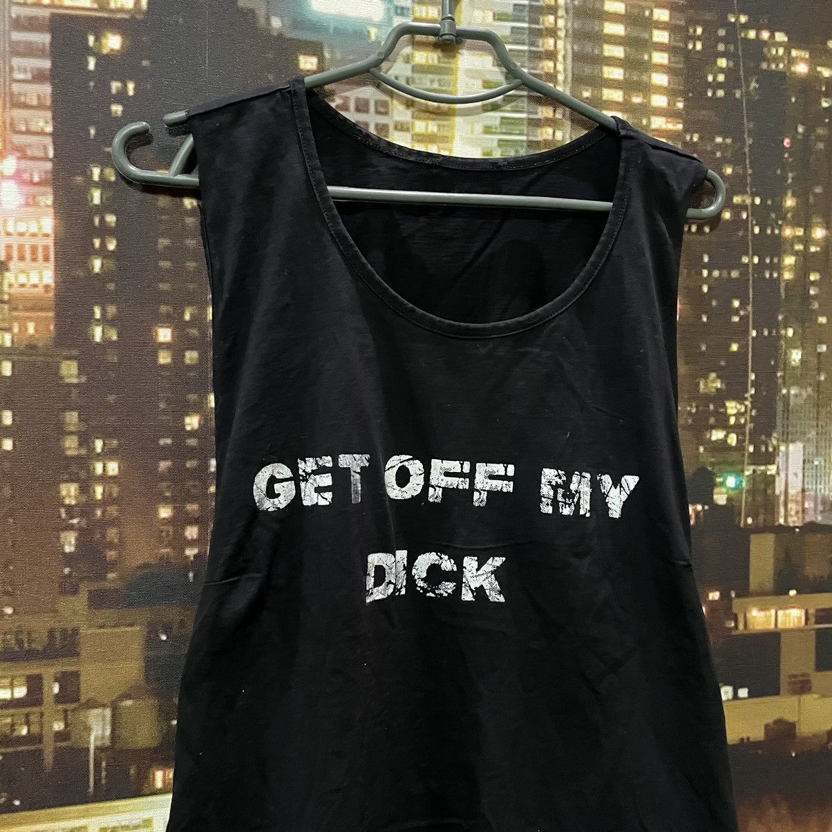 Band Tees OPIUM TANK TOP HUMOR GET OFF MY DICK PENIS FADE PORNO STAR Size US L / EU 52-54 / 3 - 2 Thumbnail