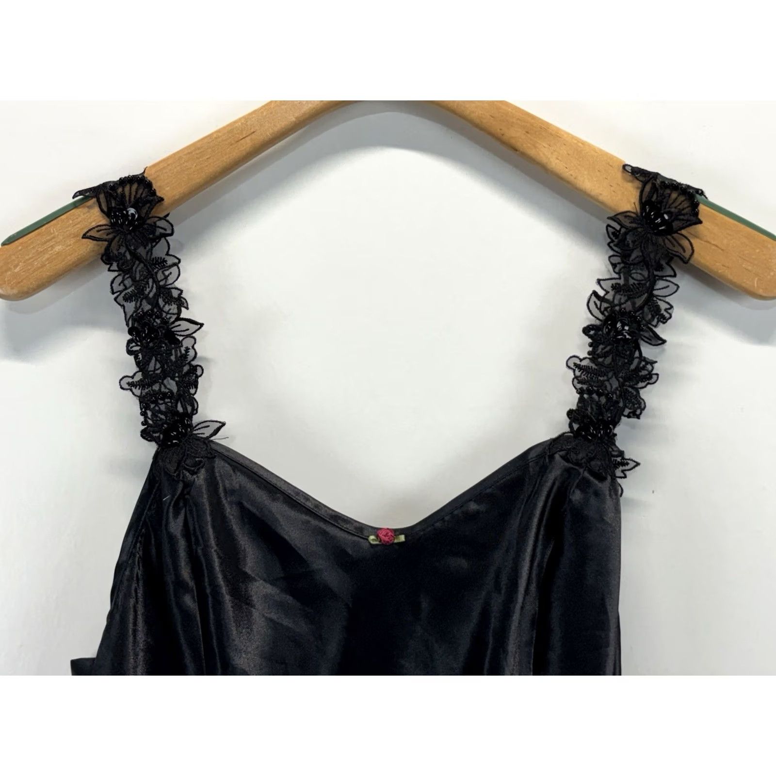 Vintage VINTAGE California Dynasty Satin Bodysuit Women’s L Black 1 Piece 1980s Made In USA Satin Look Sexy Mens? Size L / US 10 / IT 46 - 3 Thumbnail