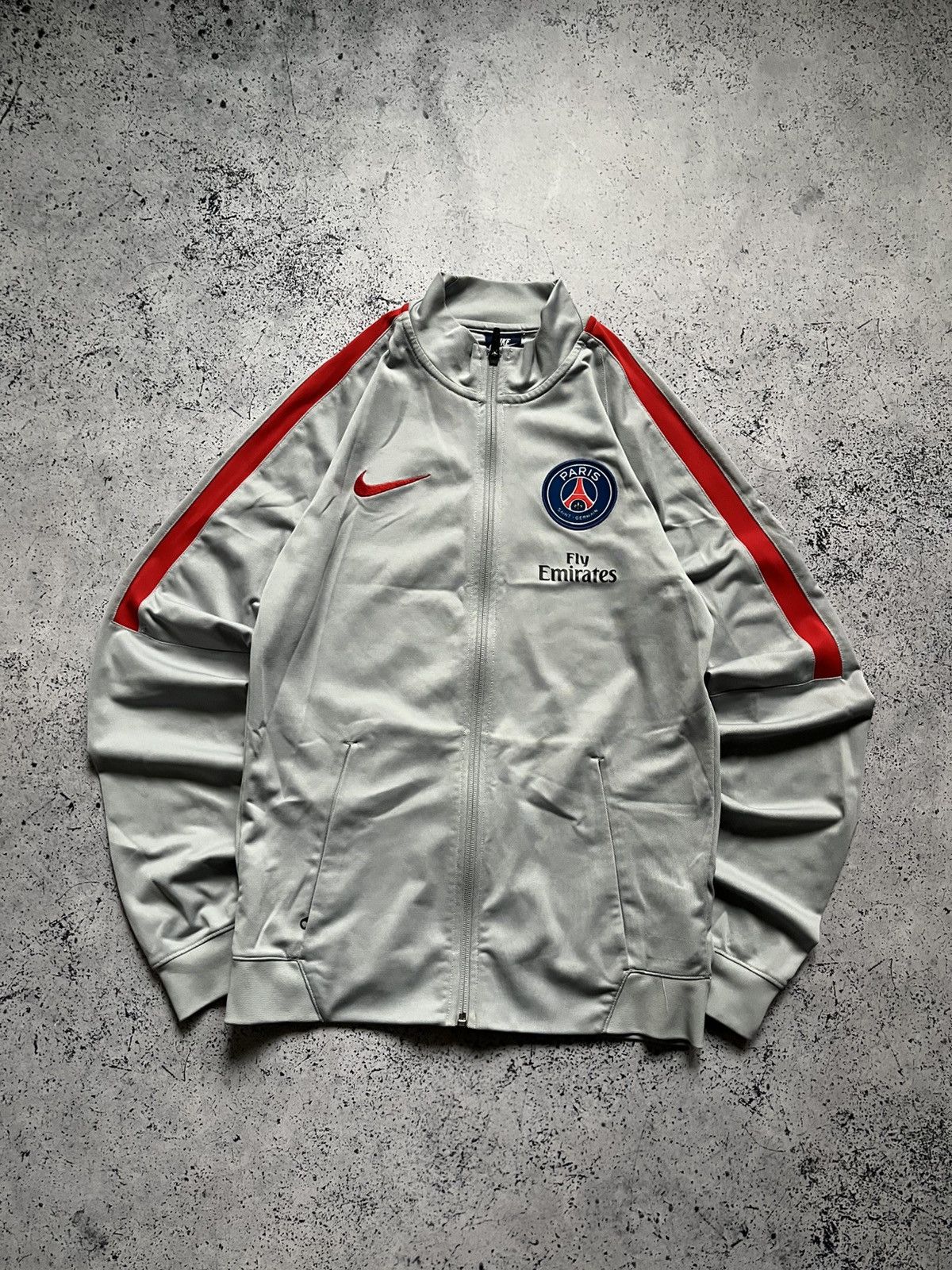 Nike × Vintage Vintage Nike Psg Soccer Track Jacket Training Y2K USA Size US S / EU 44-46 / 1 - 1 Thumbnail