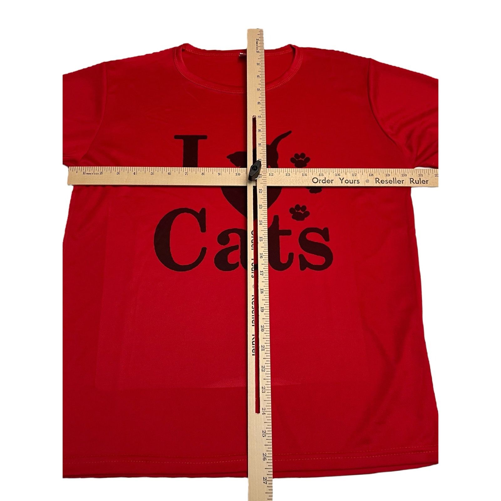 Other I Love Cats Heart Red Shirt - Woman Large Size L / US 10 / IT 46 - 8 Thumbnail