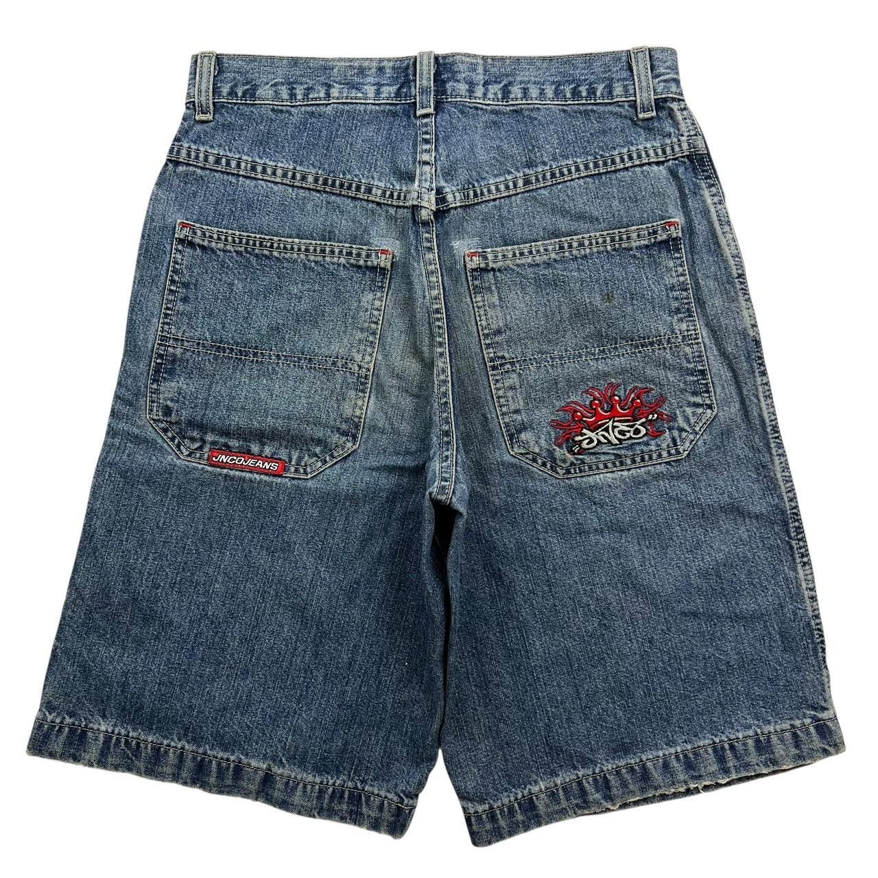 JNCO Vintage Jnco Crown Baggy Denim Shorts / Jorts - Waist: 30” Size US 30 / EU 46 - 1 Thumbnail