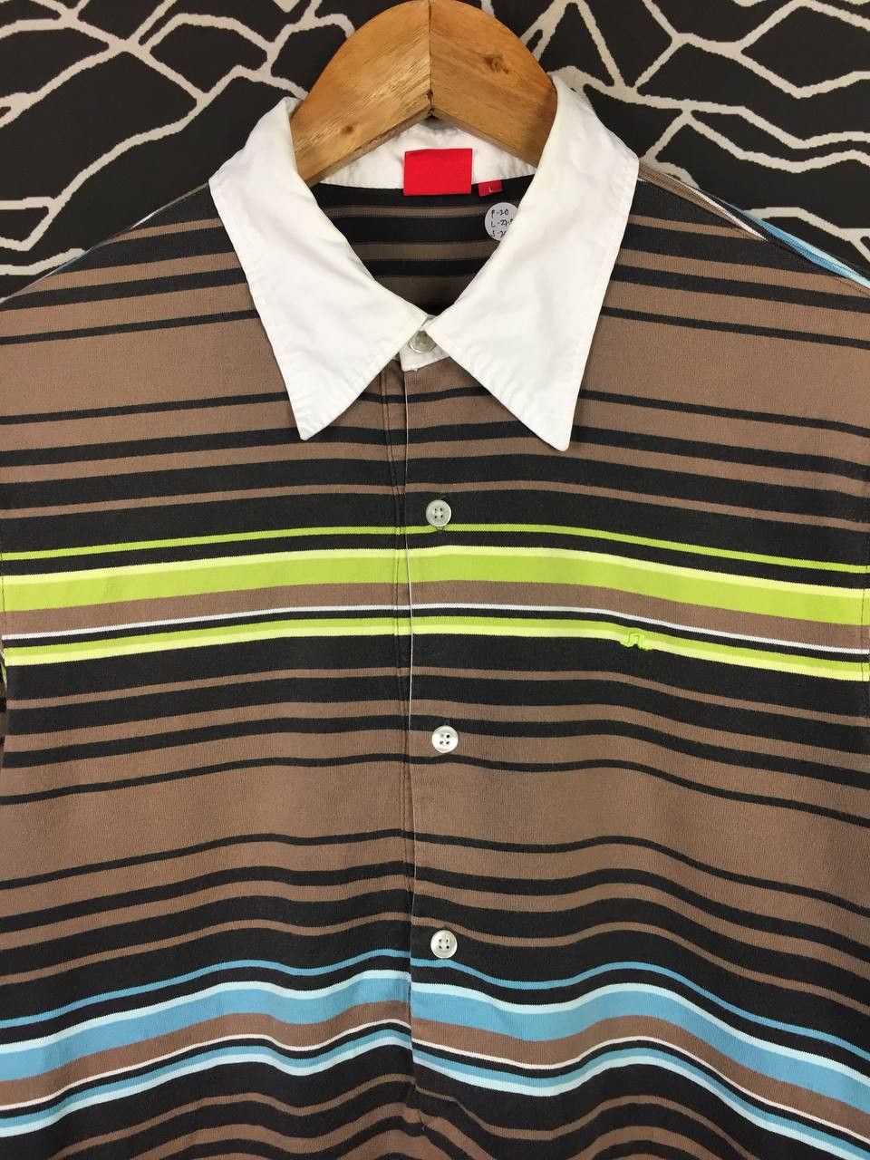 J.Lindeberg J.Lindeberg Stockholm Multi Stripe Preppy Polo Shirt Size US M / EU 48-50 / 2 - 3 Thumbnail