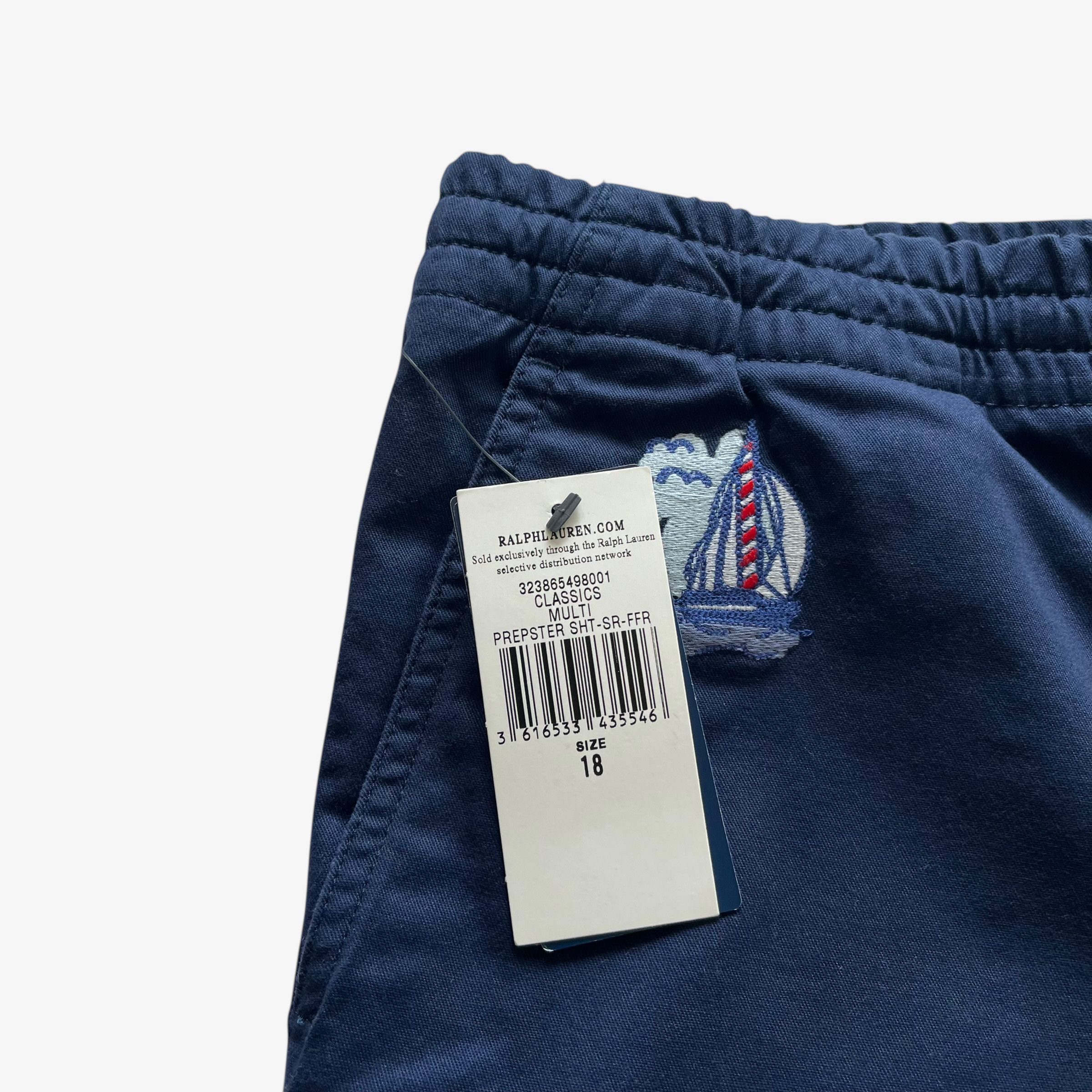 Ralph Lauren Polo Ralph Lauren Bear Navy Chino Shorts BNWT Size US 29 - 3 Thumbnail