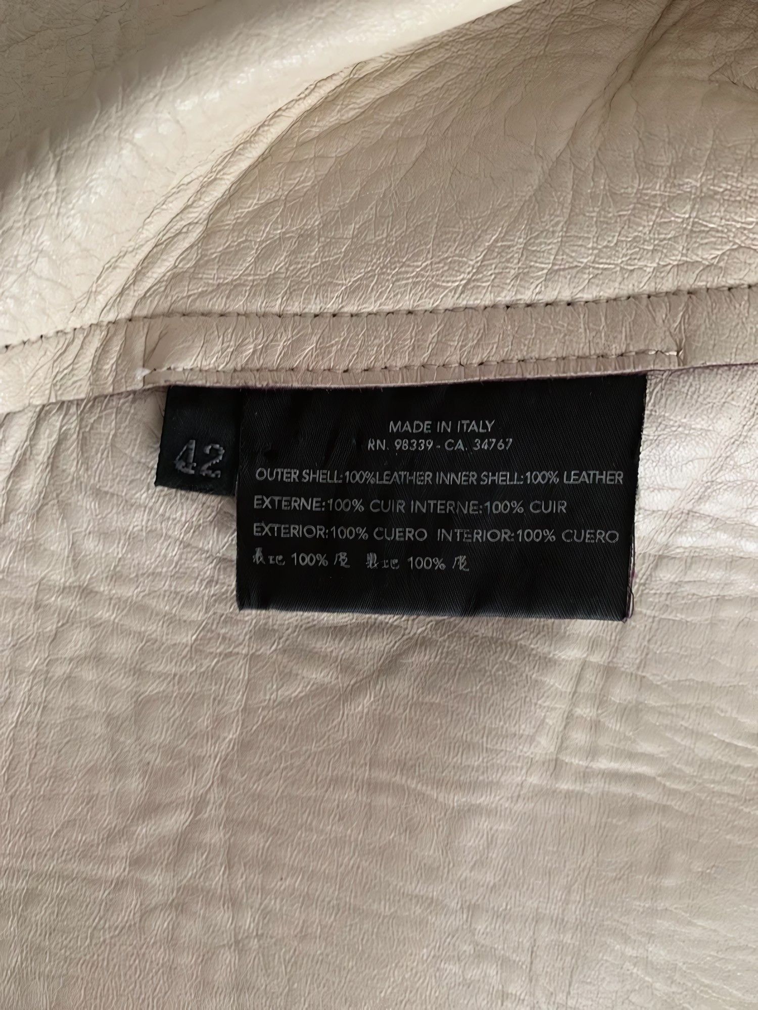 Prada S/S 1995 LEATHER BLAZER JACKET Size M / US 6-8 / IT 42-44 - 5 Thumbnail