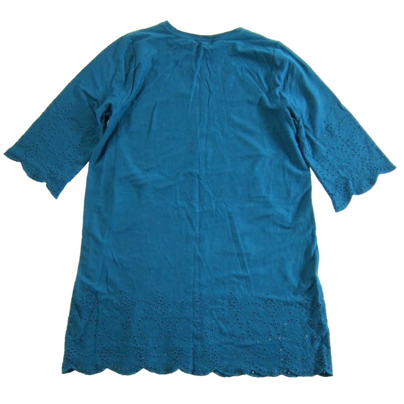 J. Jill J. Jill Green NWT 100% Cotton Jersey Embroidered 3/4 Sleeve Smock Tunic Dress PL Dress Smock Embroidered Jersey 100% Cotton Green NWT J. Jill Women Size L / US 10 / IT 46 - 2 Thumbnail