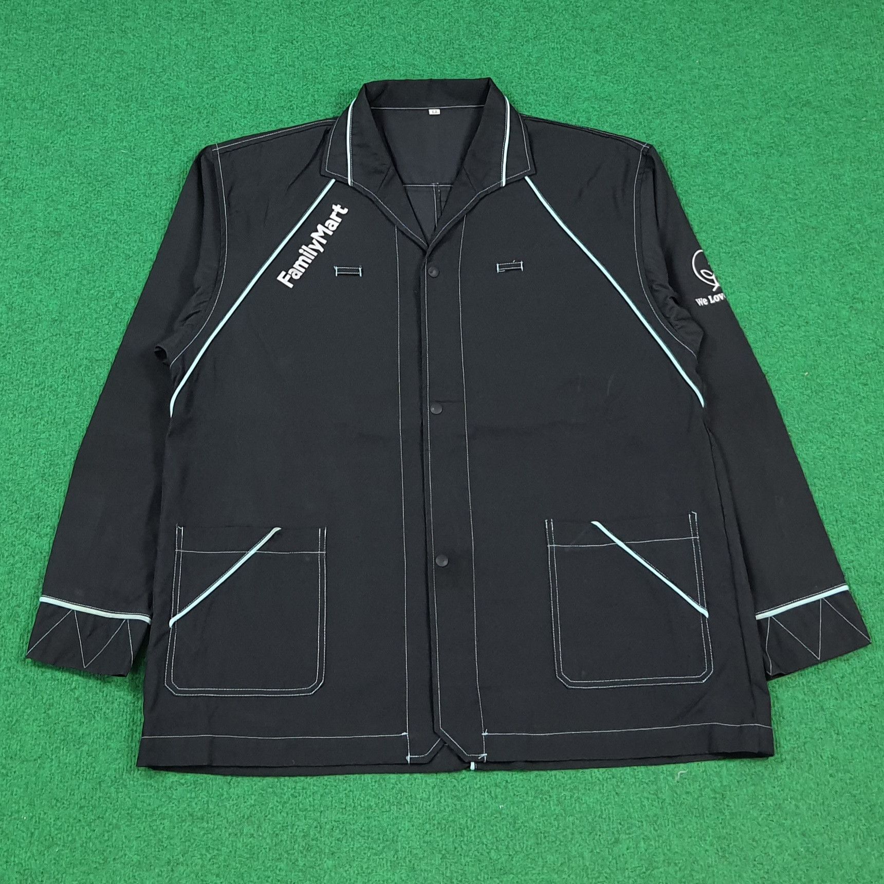 Japanese Brand Vintage Family Mart Japan Uniform Work Jacket C294N43 Size US L / EU 52-54 / 3 - 1 Thumbnail
