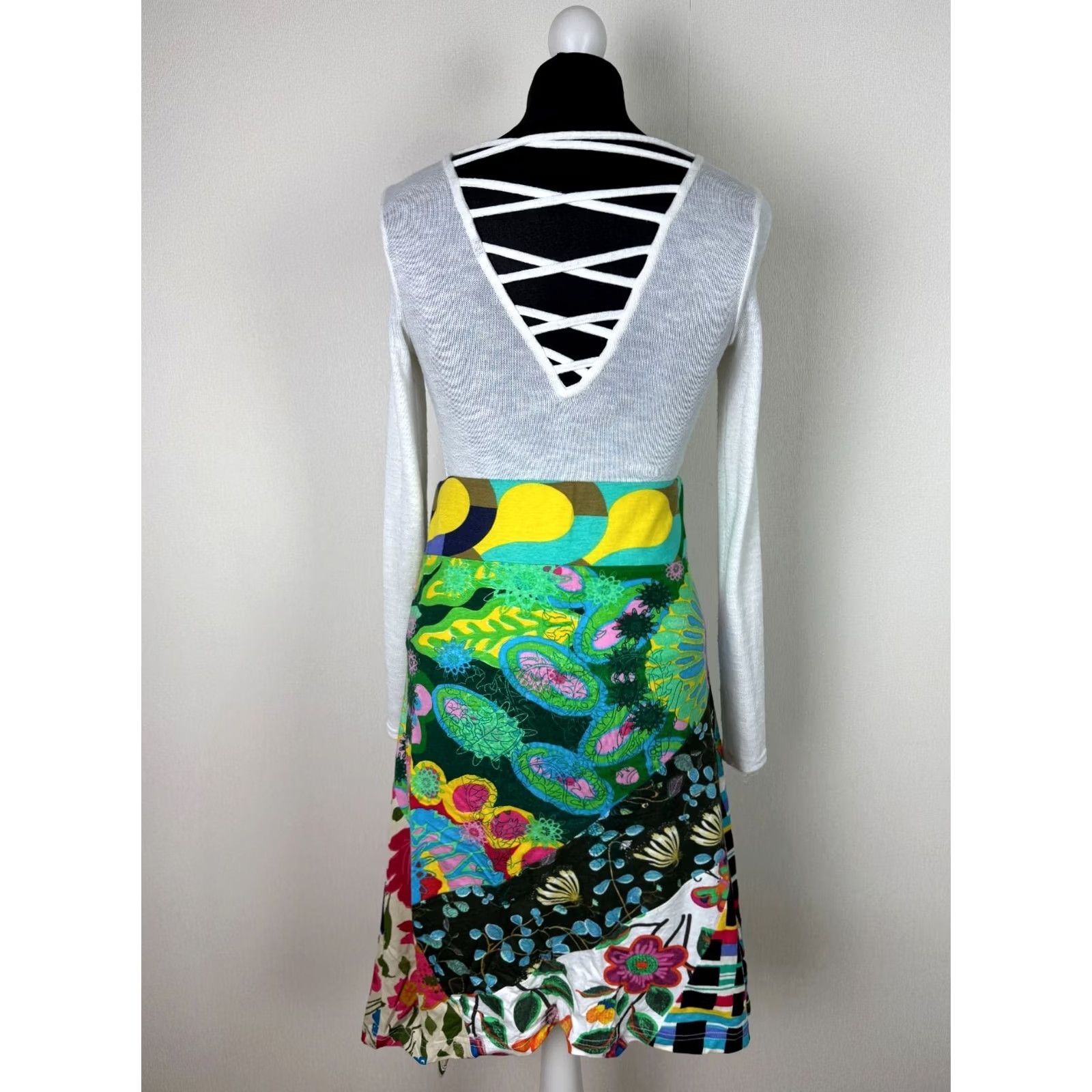 Desigual Desigual Skirt L Womens Knee Length Multicoloured Cotton Version/Desigual Skirt L Womens Knee Length Multicoloured Cotton Size 36" / US 14 / IT 50 - 4 Thumbnail