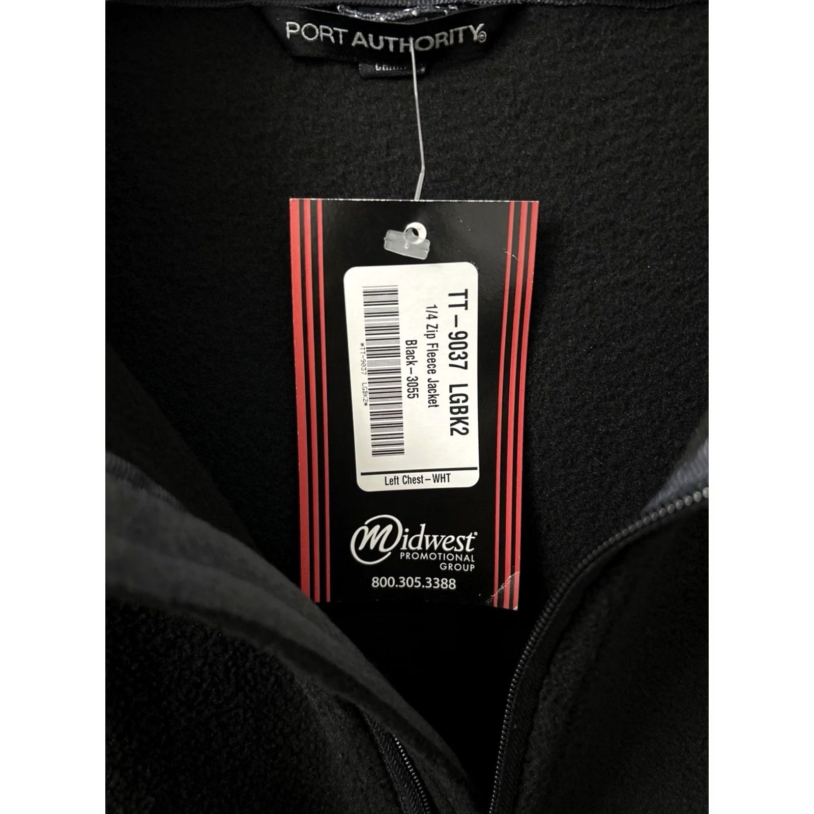Port Authority VINTAGE Port Authority 1/4 Zip Fleece Jacket Mens L Black Arrive Sweatshirt L/S NWT Size US L / EU 52-54 / 3 - 6 Thumbnail