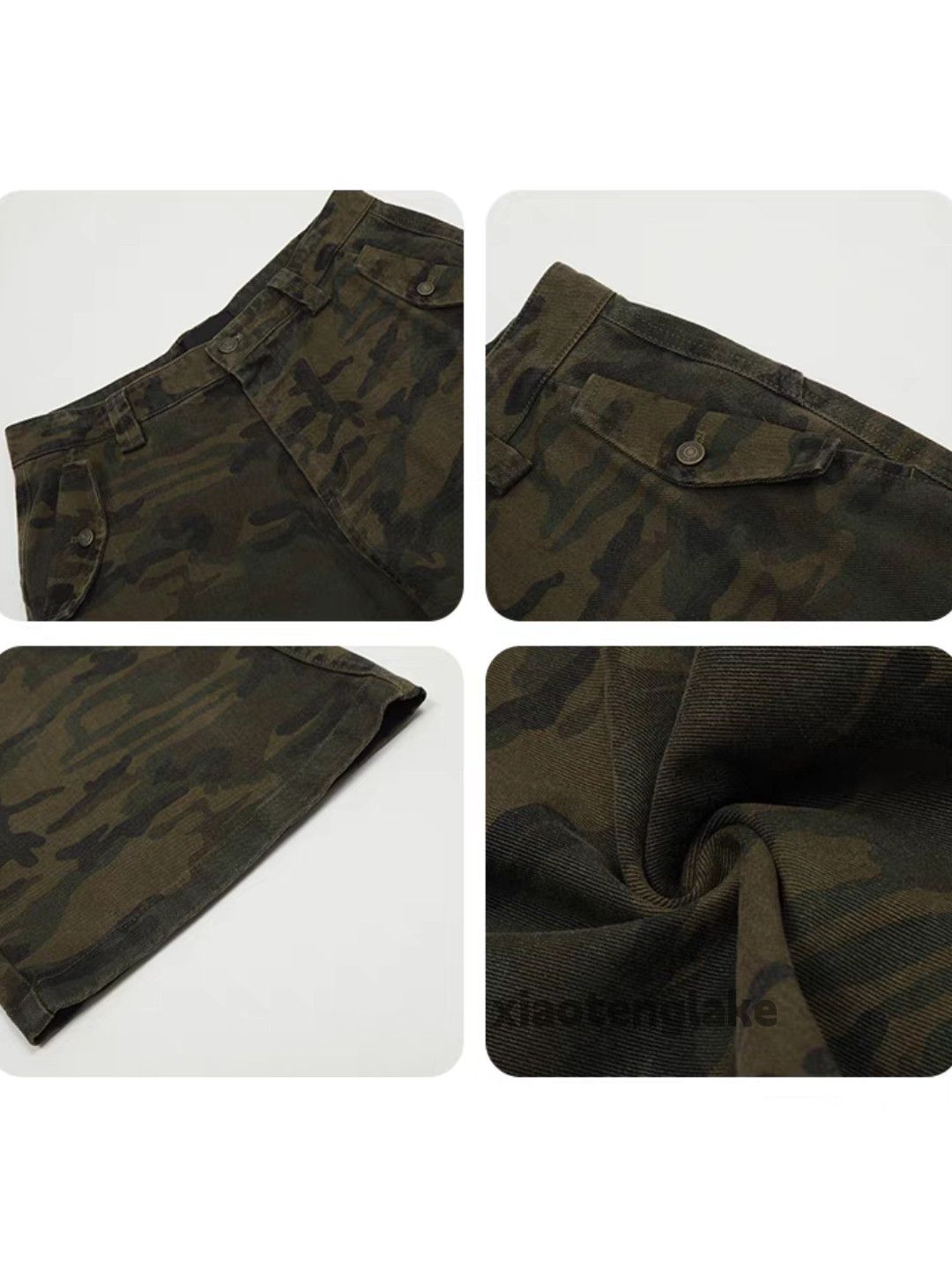 Designer × Vintage washed faded camo loose baggy military cargo pants Size US 32 / EU 48 - 10 Thumbnail