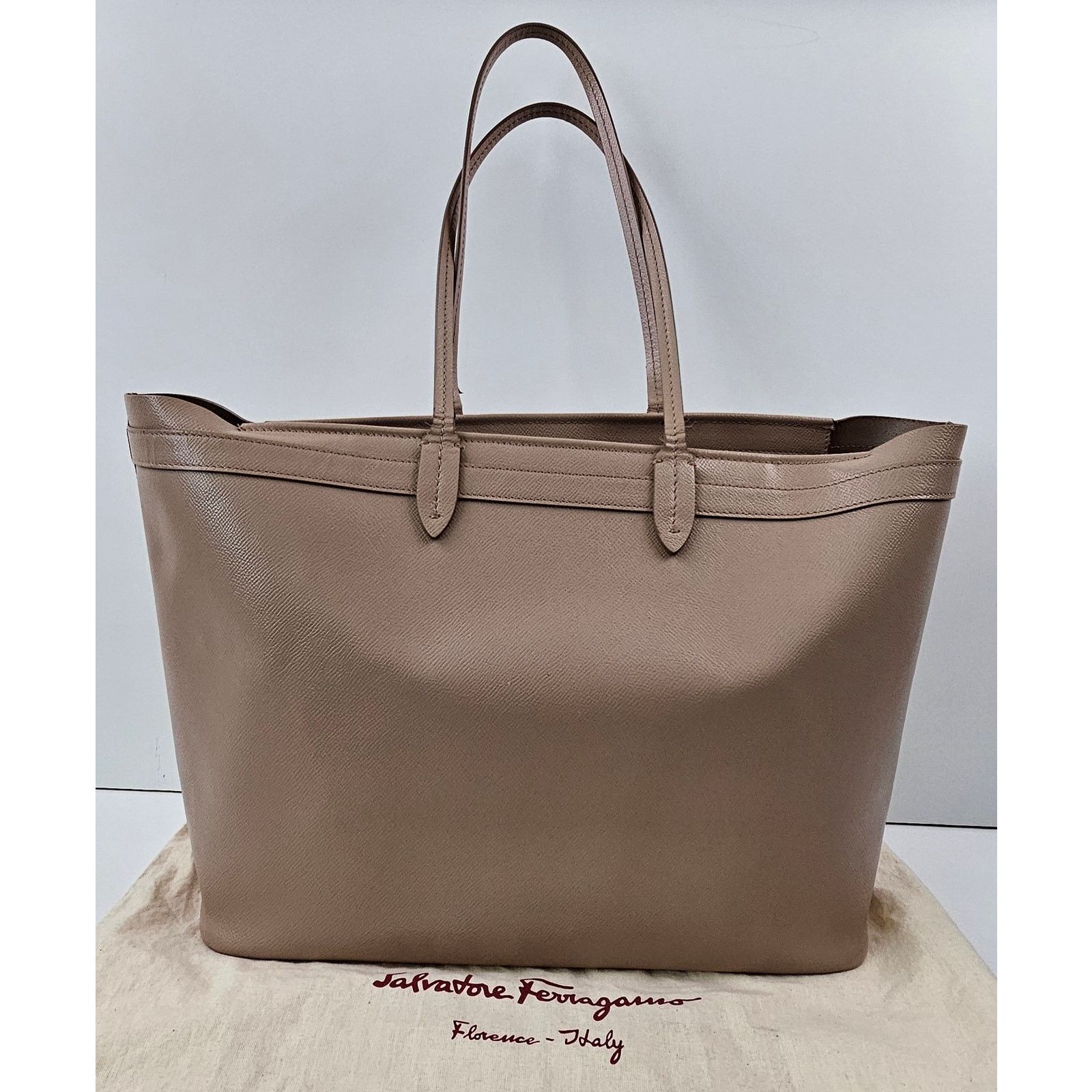Salvatore Ferragamo Salvatore Ferragamo Vara Bow Tote pink beige color Size ONE SIZE - 4 Thumbnail