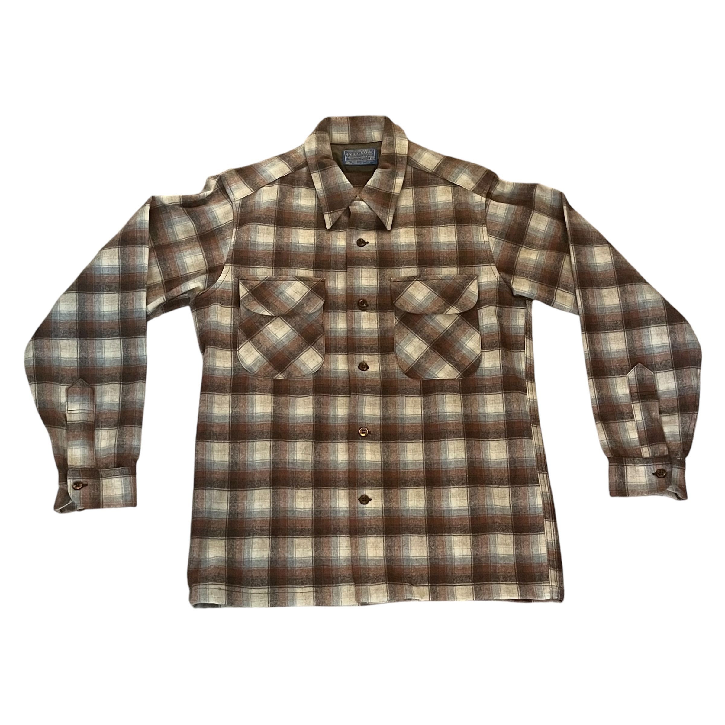 Pendleton × Vintage VINTAGE Wool Flannel 60s/70s Size L / US 10 / IT 46 - 1 Thumbnail