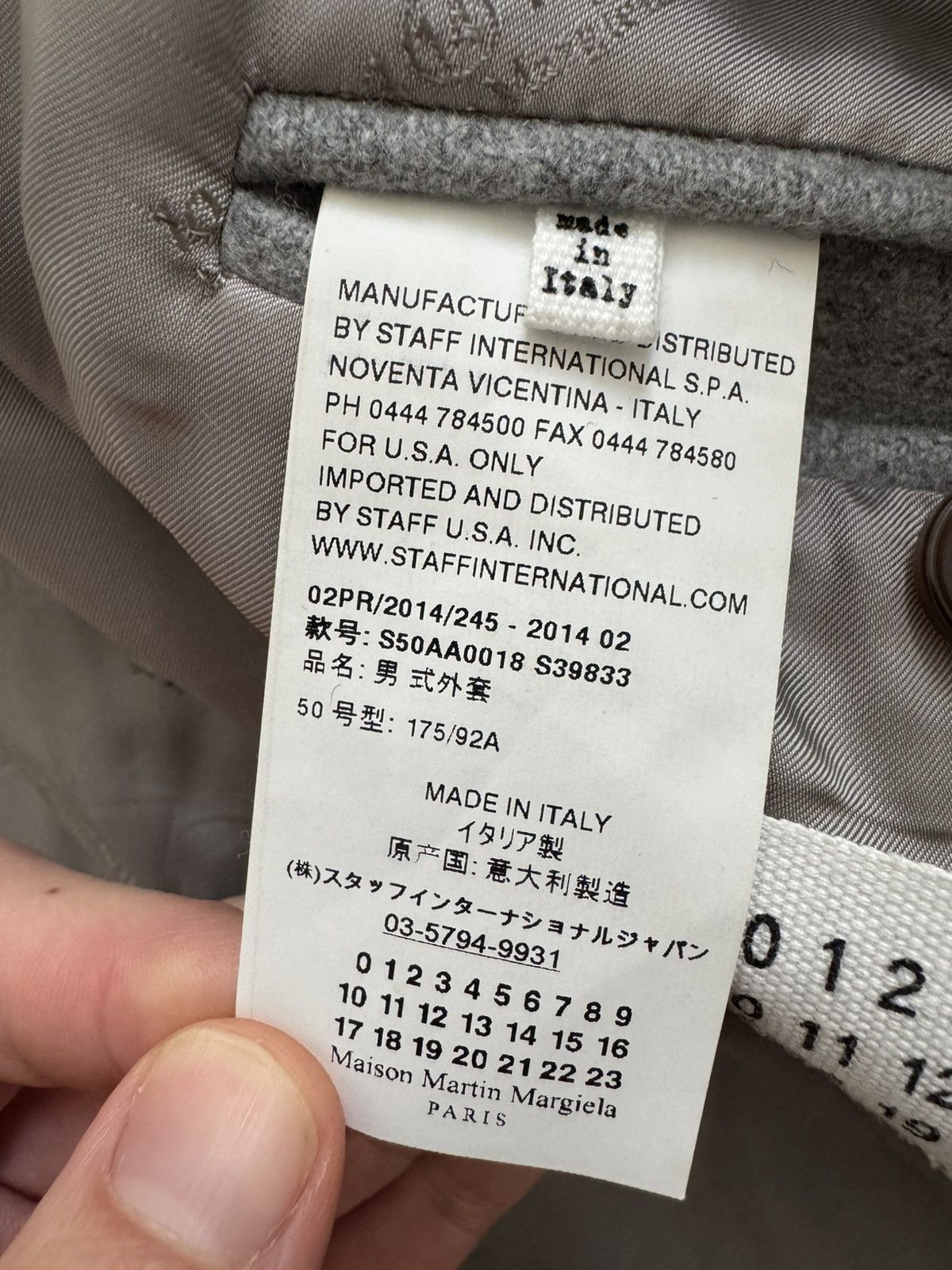 Maison Margiela Maison Martin Margiela Wool Overcoat Grey Size US M / EU 48-50 / 2 - 7 Thumbnail