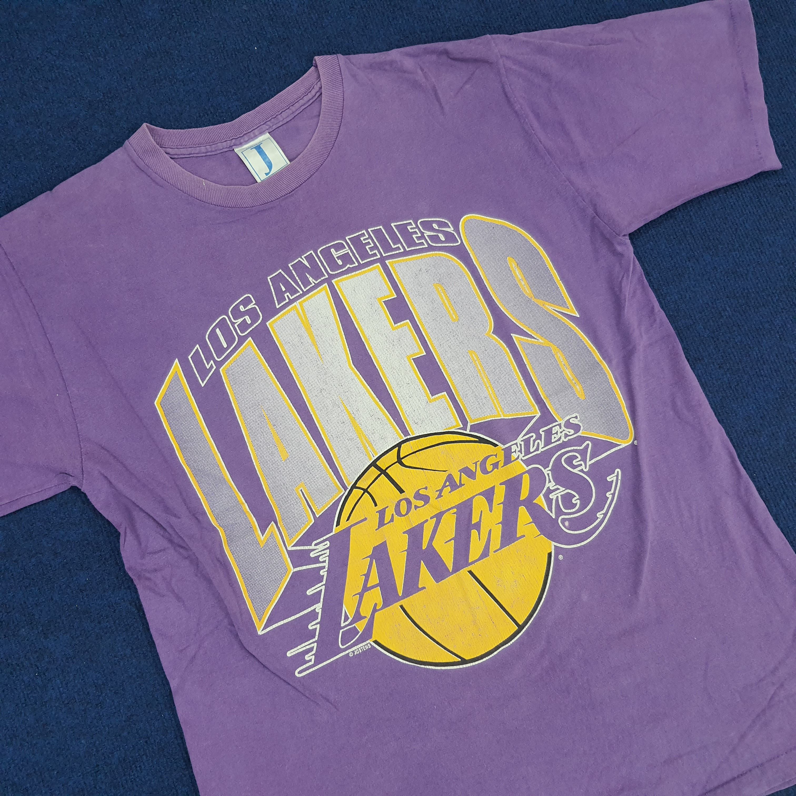 NBA × Vintage Vintage L.A. Lakers Basketball T-shirt Size US L / EU 52-54 / 3 - 2 Thumbnail