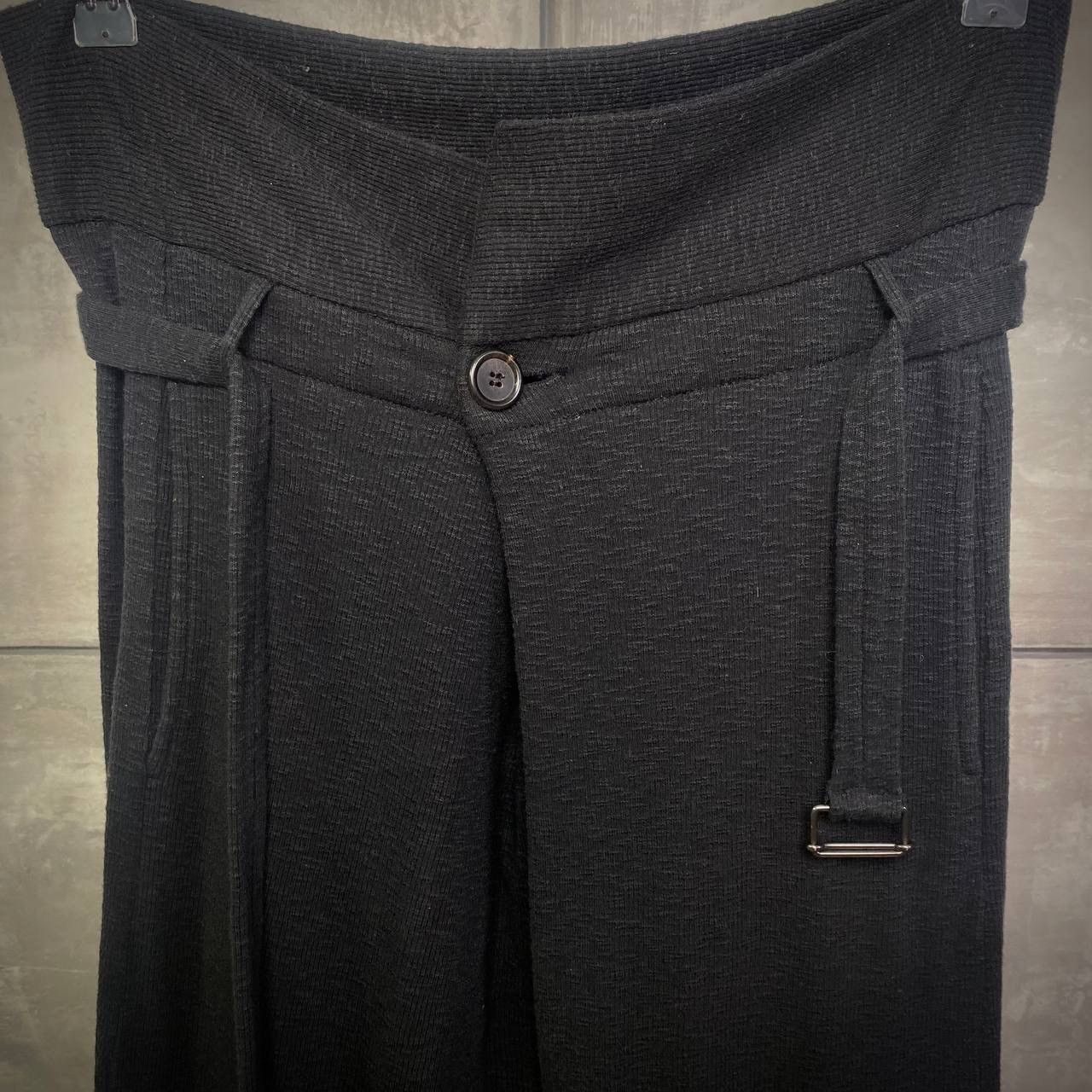 Ann Demeulemeester Ribbed wrap sweatpants double layer M Size US 30 / EU 46 - 4 Thumbnail