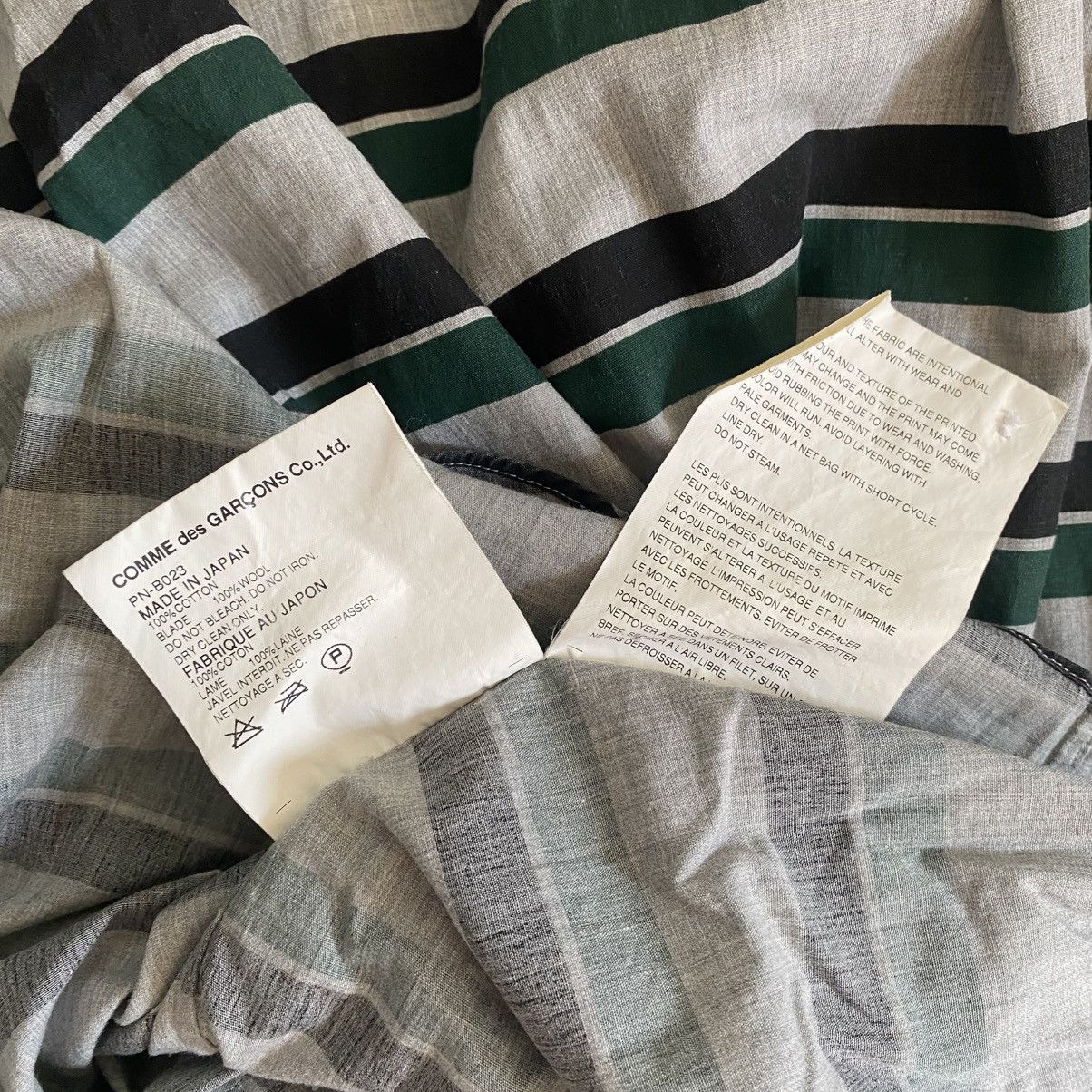 Comme des Garcons Homme Plus Comme des Garcons Homme Plus Vintage Striped Shirt Size US S / EU 44-46 / 1 - 4 Thumbnail