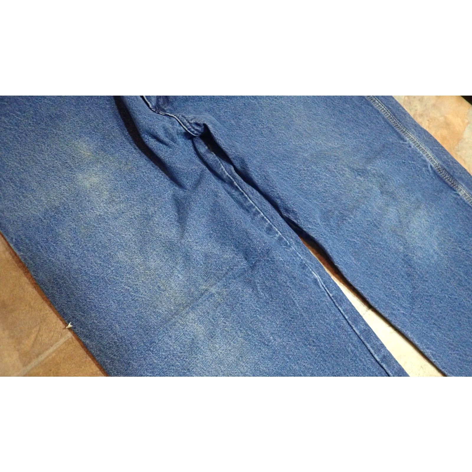 Wrangler VINTAGE Wrangler Big Ben Carpenter Jeans 38x30 Dark Blue Denim Workwear Mens Size US 38 / EU 54 - 7 Thumbnail