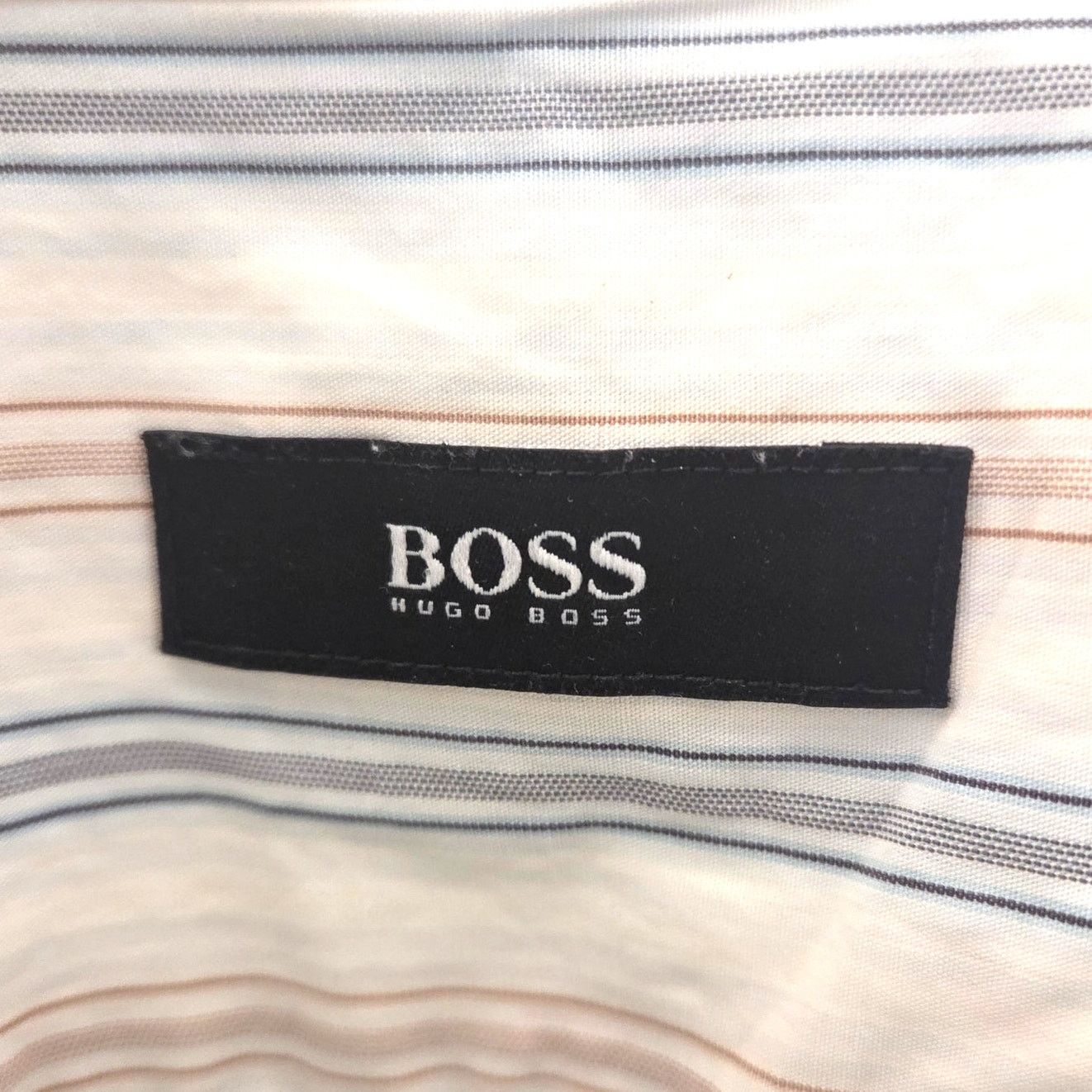 Hugo Boss Hugo Boss Men's White Striped Dress Shirt - Size 16.5/34-35 Size US L / EU 52-54 / 3 - 4 Thumbnail