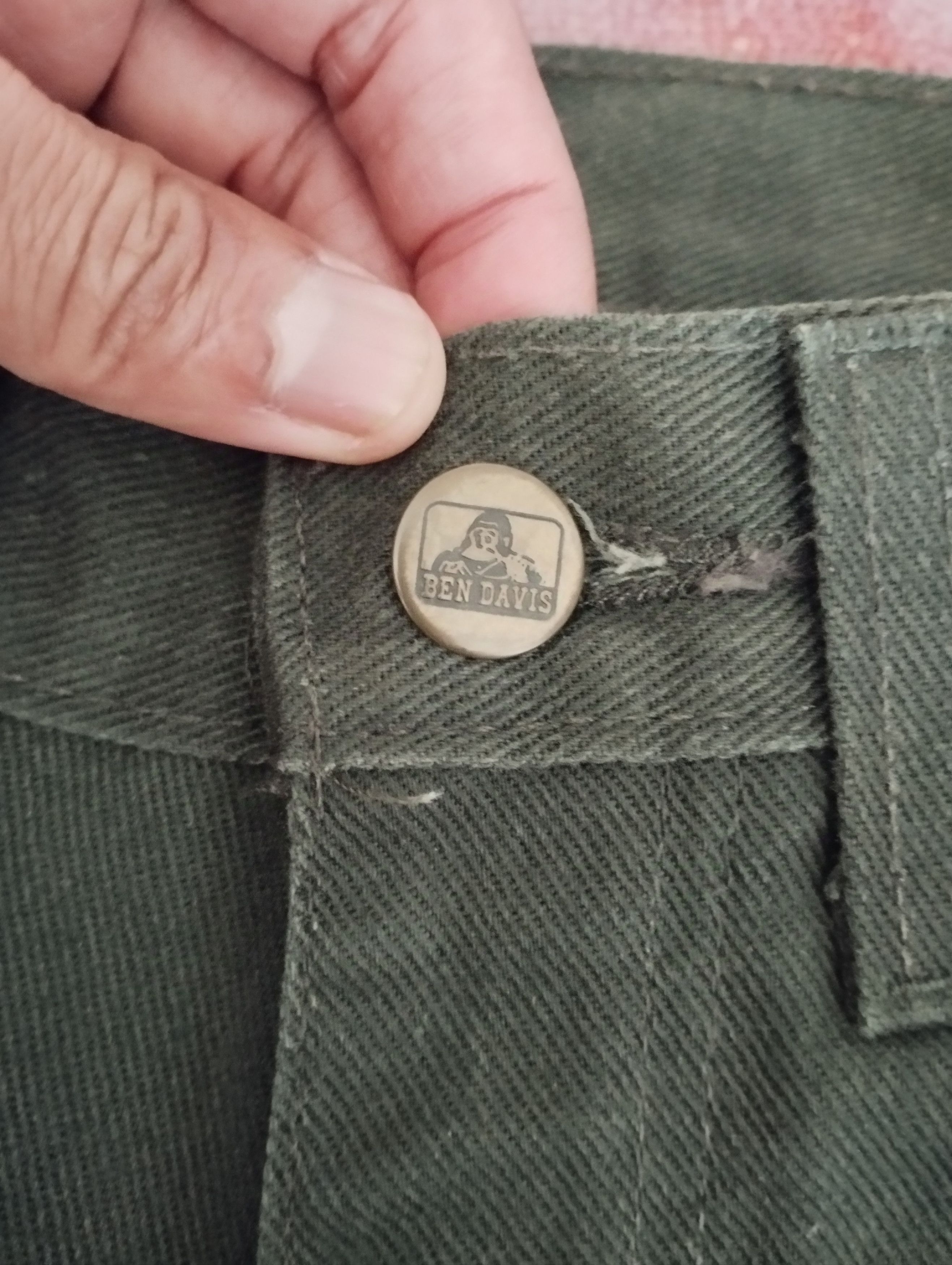 Ben Davis × Vintage Rare Ben Davis Jeans Green olive Size US 32 / EU 48 - 3 Thumbnail