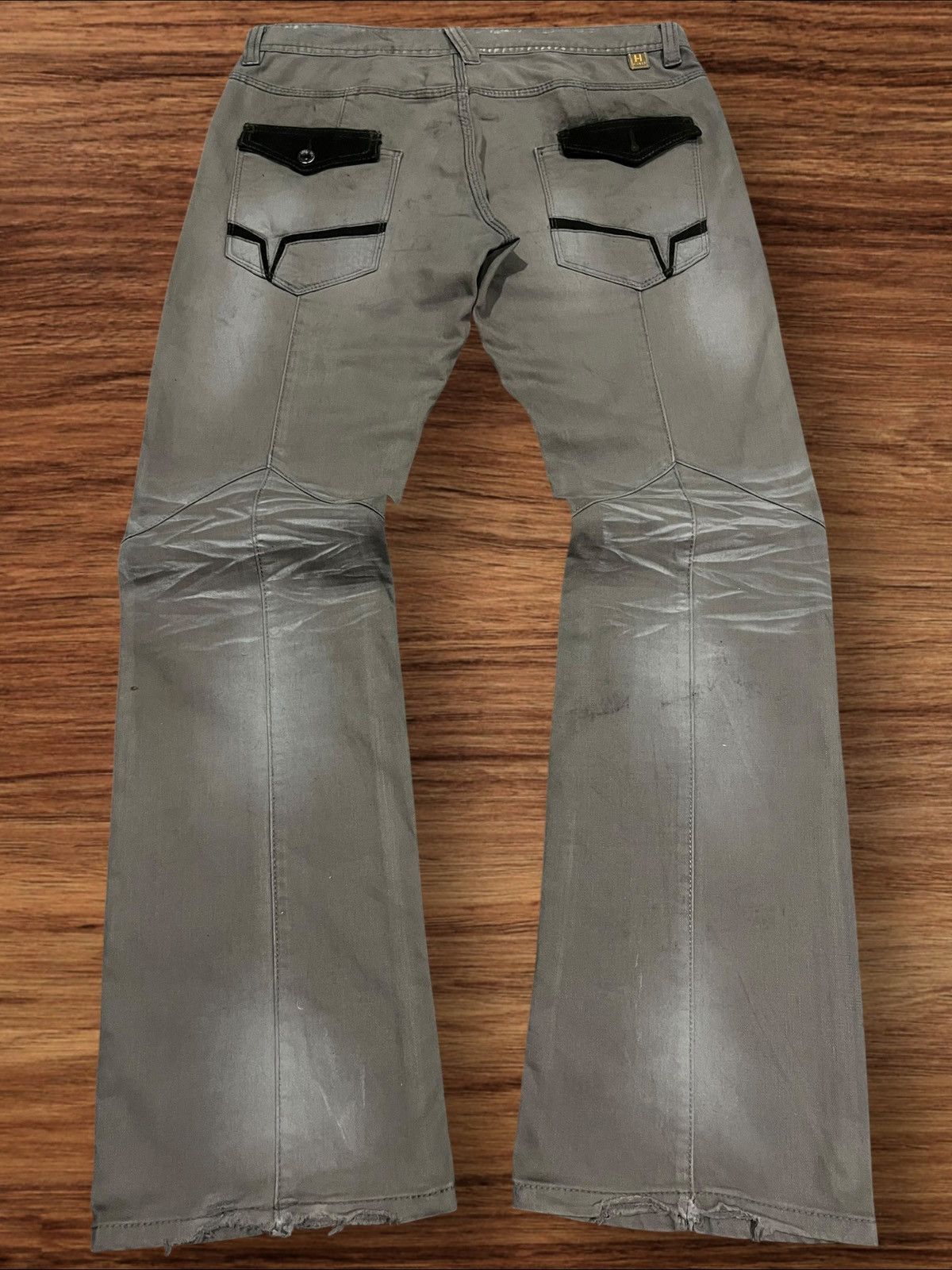 If Six Was Nine × Le Grande Bleu (L.G.B.) × Nicole Club Vintage Nicole Club Hideaways Clawmark Flare Style Pants Size US 34 / EU 50 - 2 Thumbnail