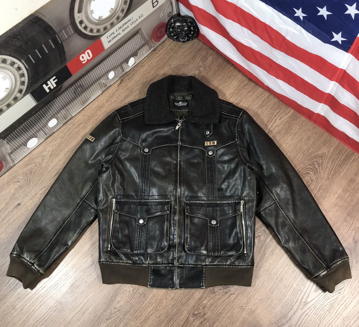 Vintage Bomber Pilot Jacket Bicker