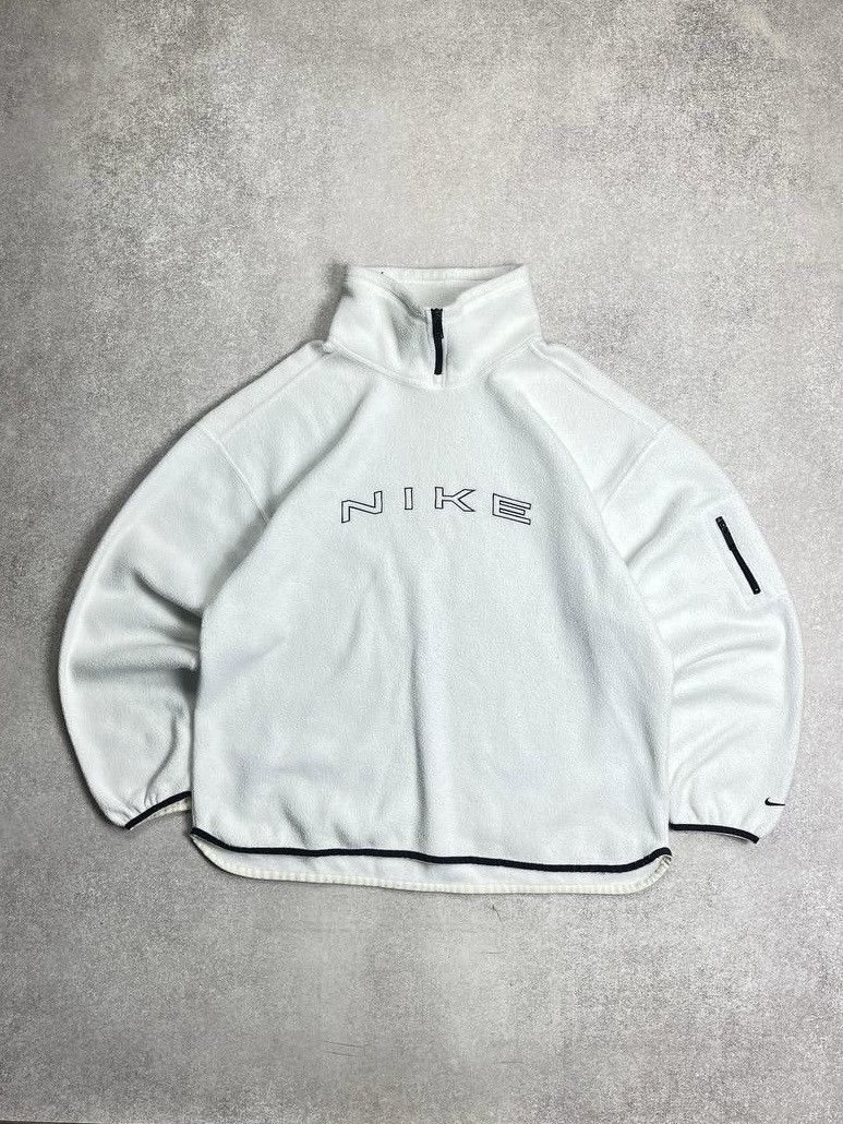 Nike Vintage Nike Spellout Fleece Boxy Sherpa Jacket XL Size US XL / EU 56 / 4 - 1 Thumbnail