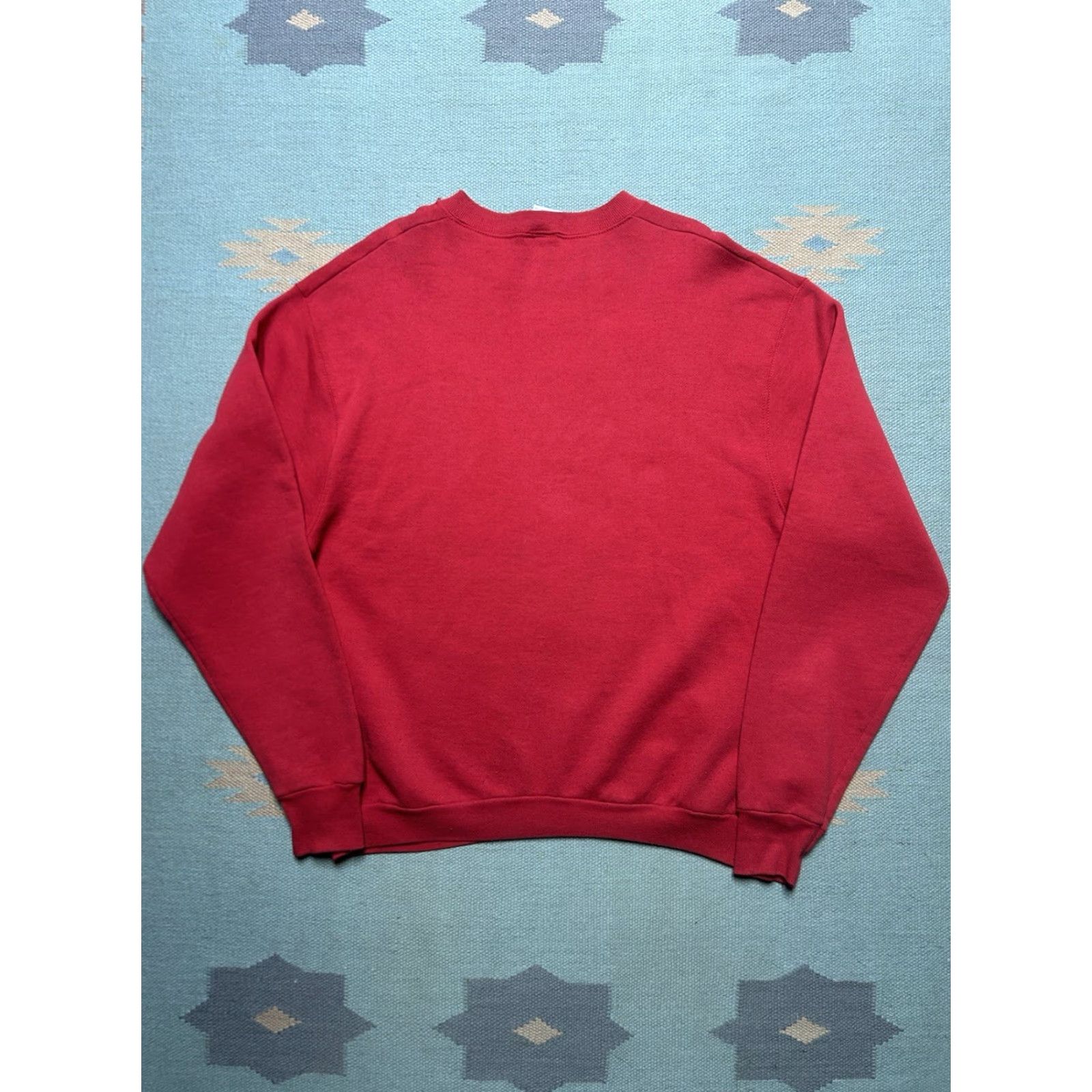 Guess VINTAGE GUESS Sweatshirt 90s Logo Pullover Large Red Mens Crewneck 80s 90s 1990s Spell Out Size US L / EU 52-54 / 3 - 7 Thumbnail
