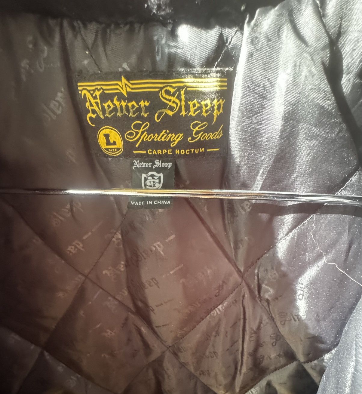 Other Never Sleep Satin Bomber by Rogues Gallery Size US L / EU 52-54 / 3 - 6 Thumbnail