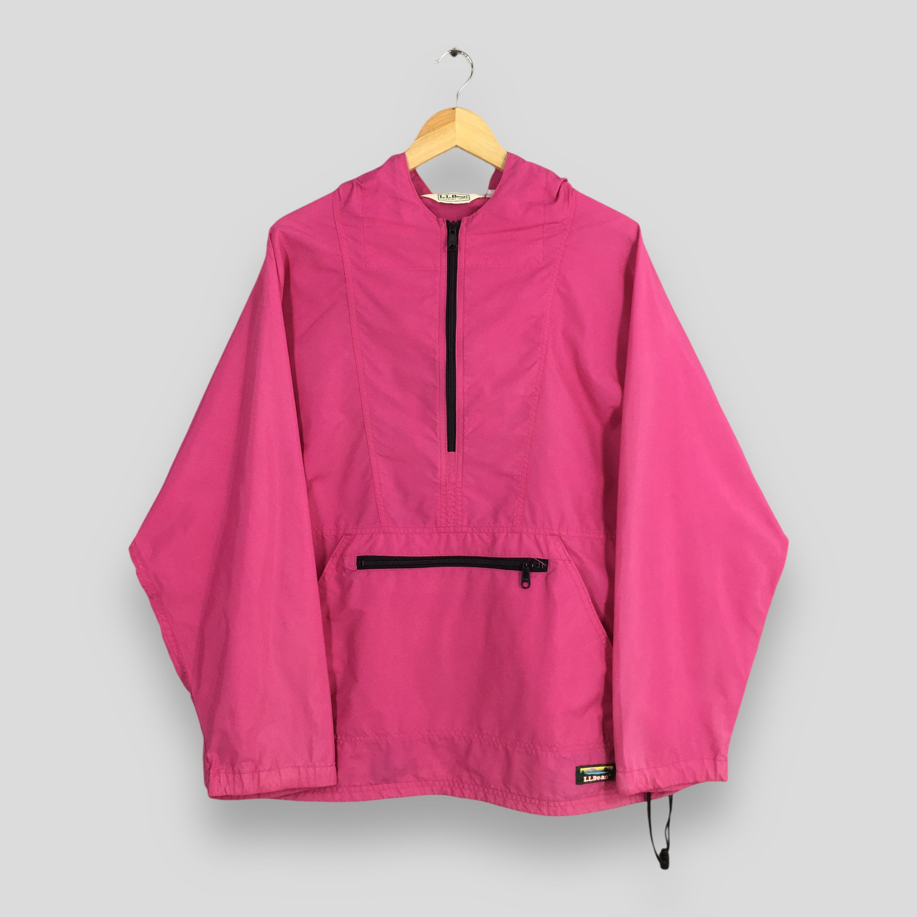 L.L. Bean Vintage LL Bean Anorak Pink Hoodie Jacket XLarge Size US XL / EU 56 / 4 - 1 Thumbnail