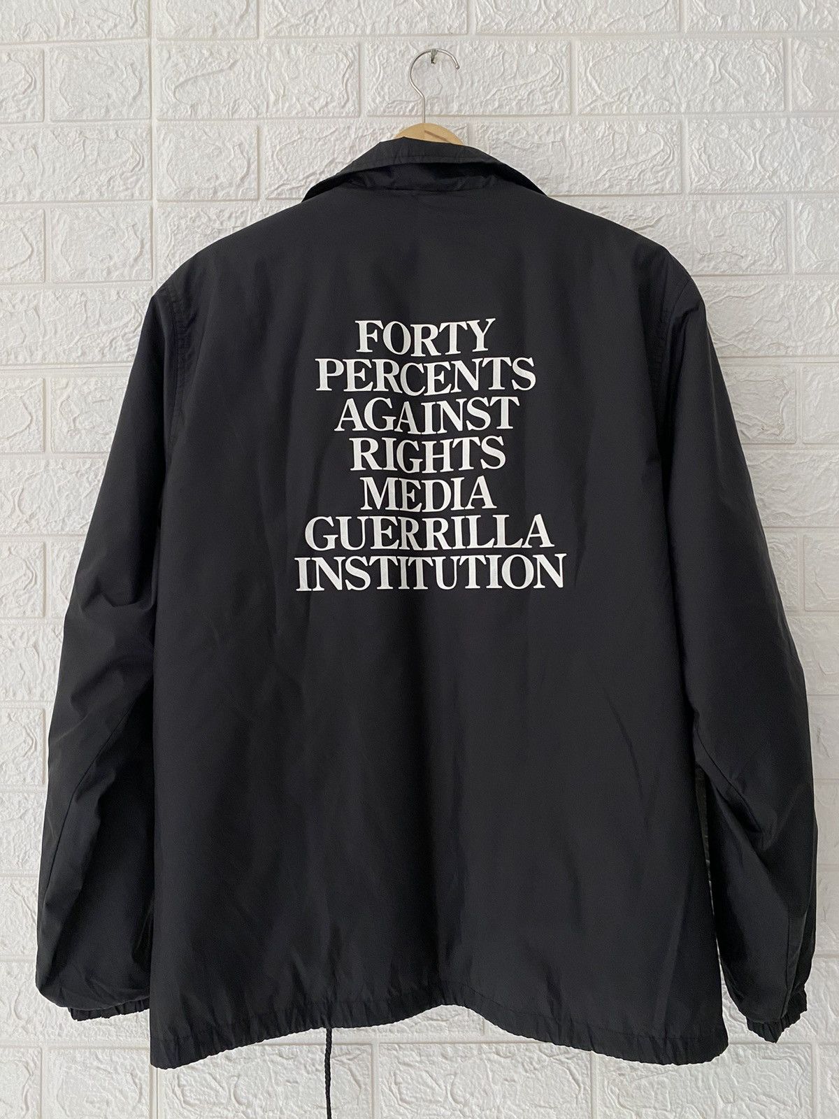 Forty Percent Against Rights (Fpar) × Fpar FPAR Coach Jacket with velvet  outside | Grailed