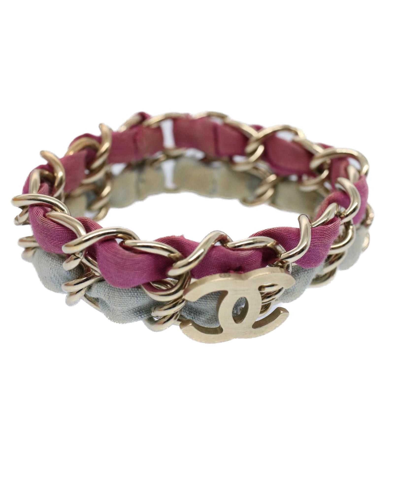 image of Chanel Pink Metal Bracelet, Women's