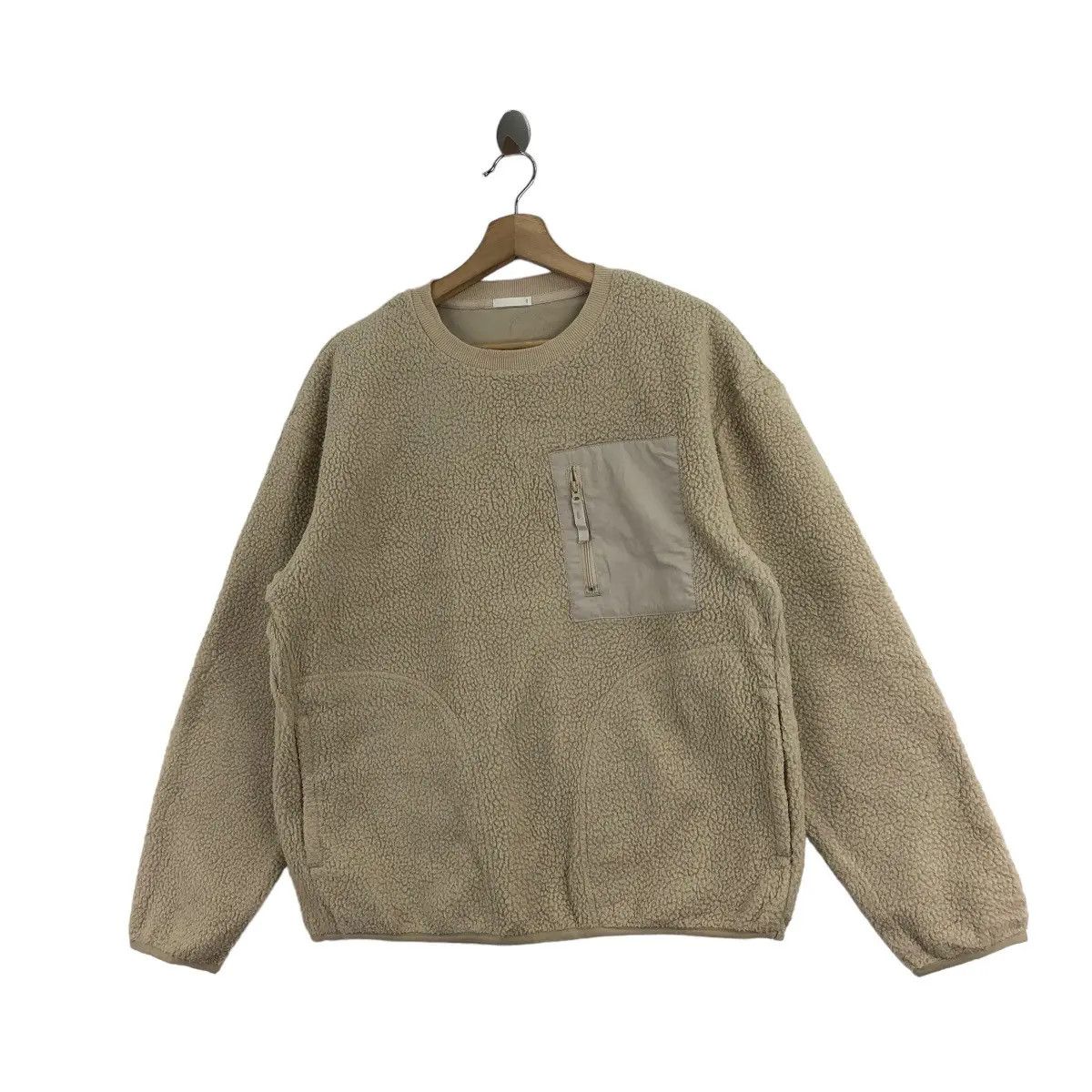 GU GU JAPAN Retro X Collection Outdoor Pocket Fleece Sweater Size L / US 10 / IT 46 - 4 Thumbnail