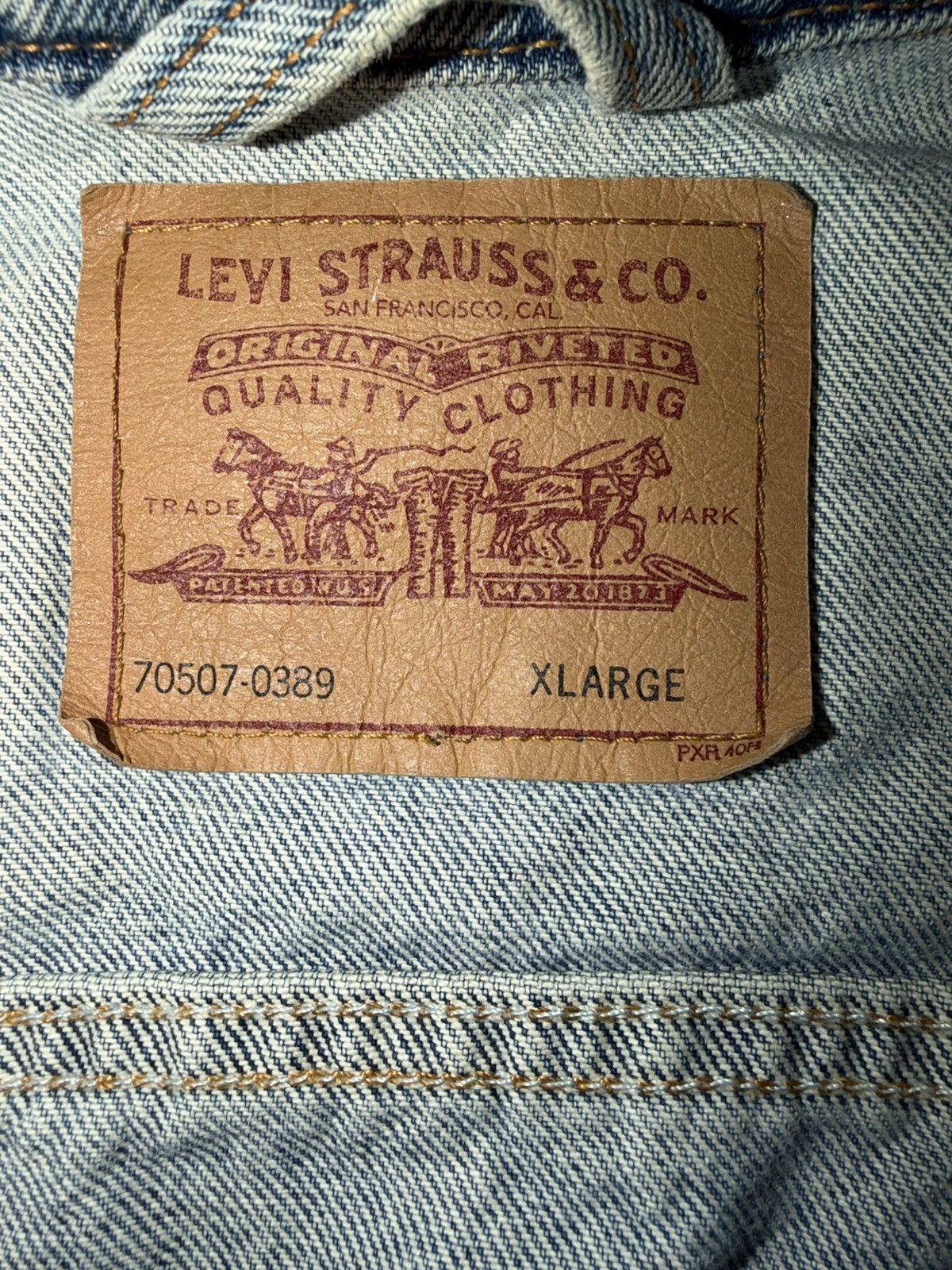 Levi's VTG 90s Levi’s 70507-0389 Denim Jacket Size XL Size US XL / EU 56 / 4 - 3 Thumbnail