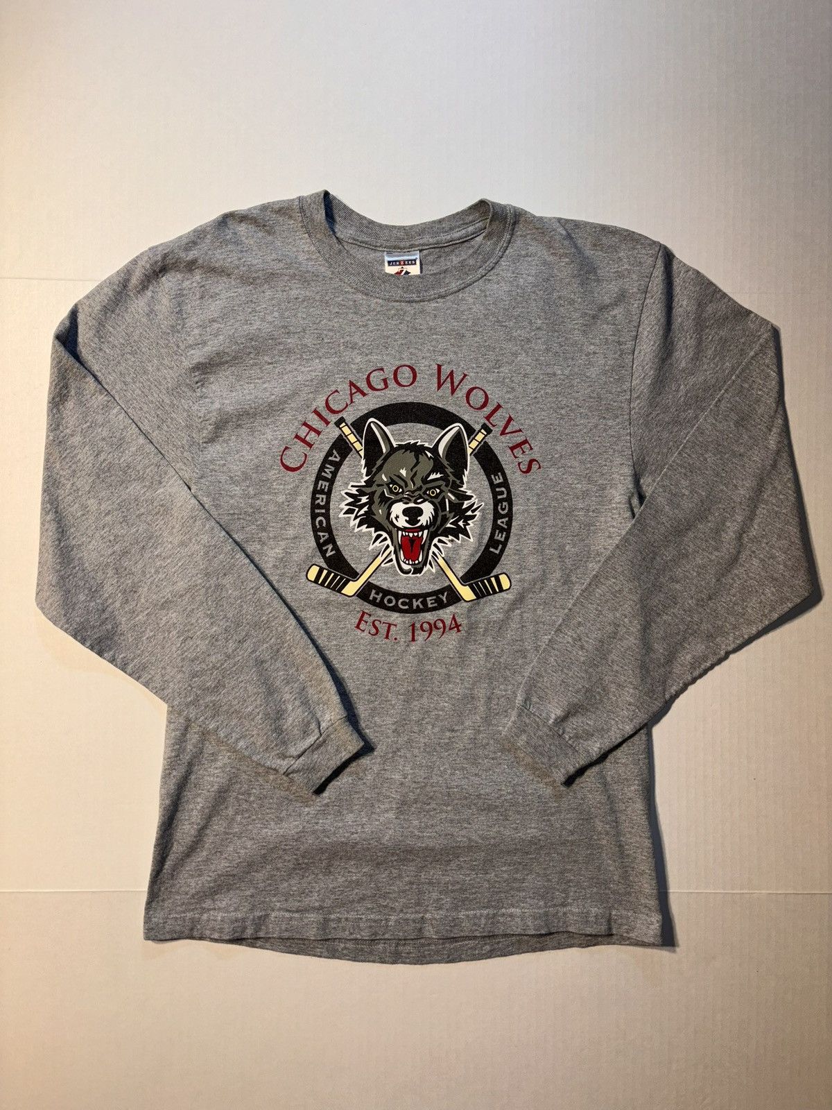 NHL Vtg Chicago Wolves American Hockey League NHL Y2K Longsleeve Size US M / EU 48-50 / 2 - 1 Thumbnail