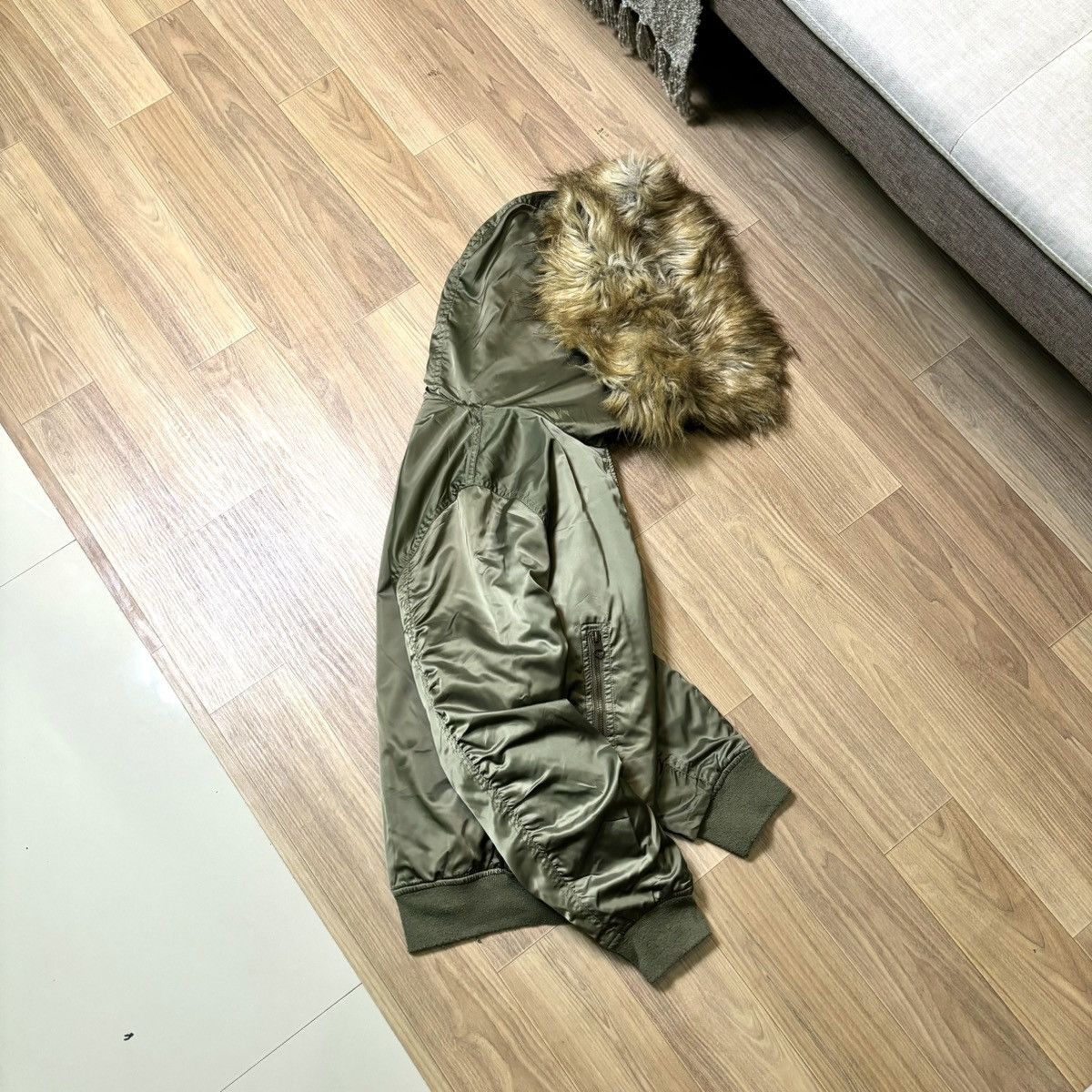 14th Addiction × If Six Was Nine × Le Grande Bleu (L.G.B.) G.O.A | Earth Fur faux jacket IfSixWasNine LGB Style Size US M / EU 48-50 / 2 - 7 Thumbnail