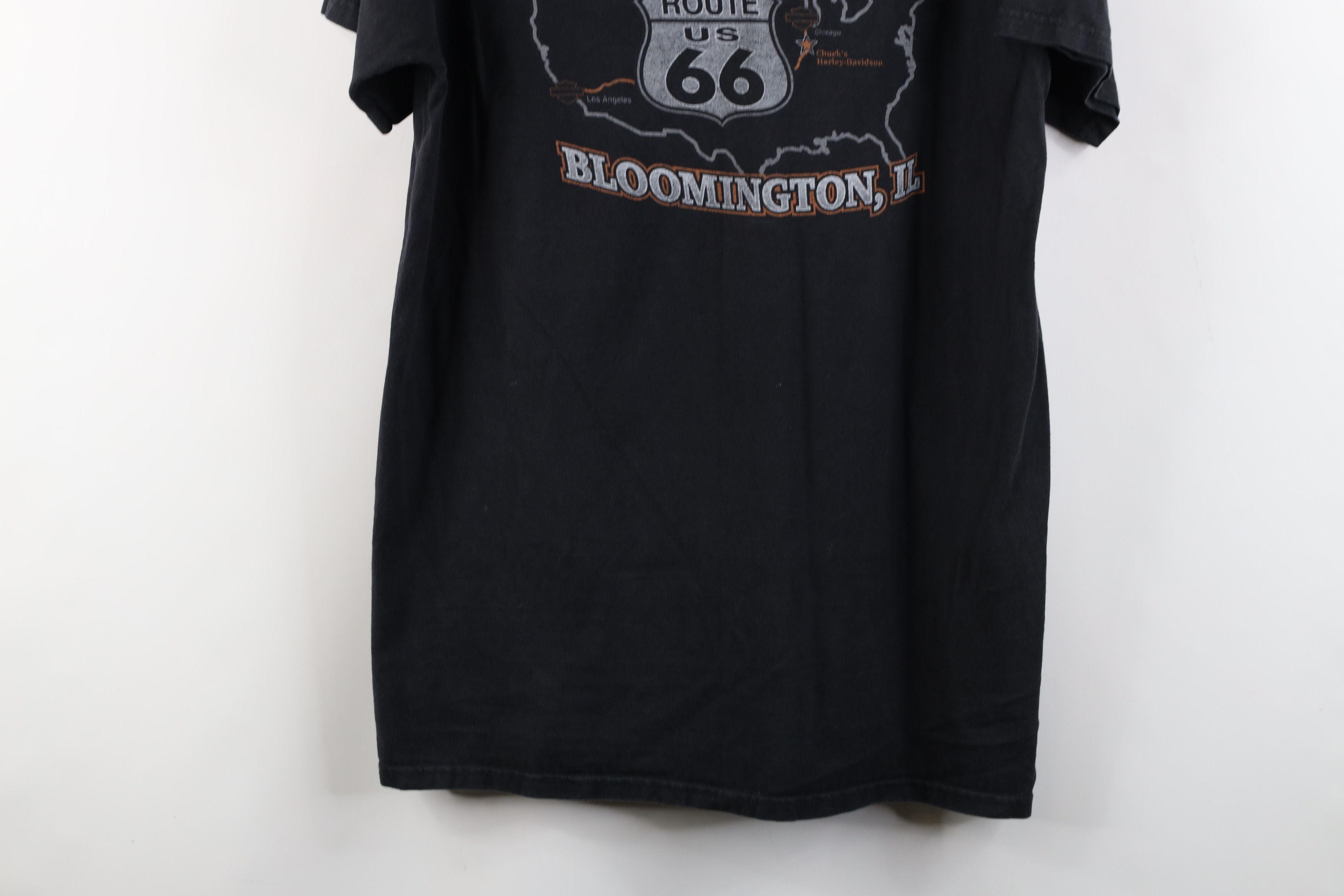 Harley Davidson × Vintage Vintage Y2K Harley Davidson Big Logo Drip T-Shirt Black Size US M / EU 48-50 / 2 - 13 Thumbnail