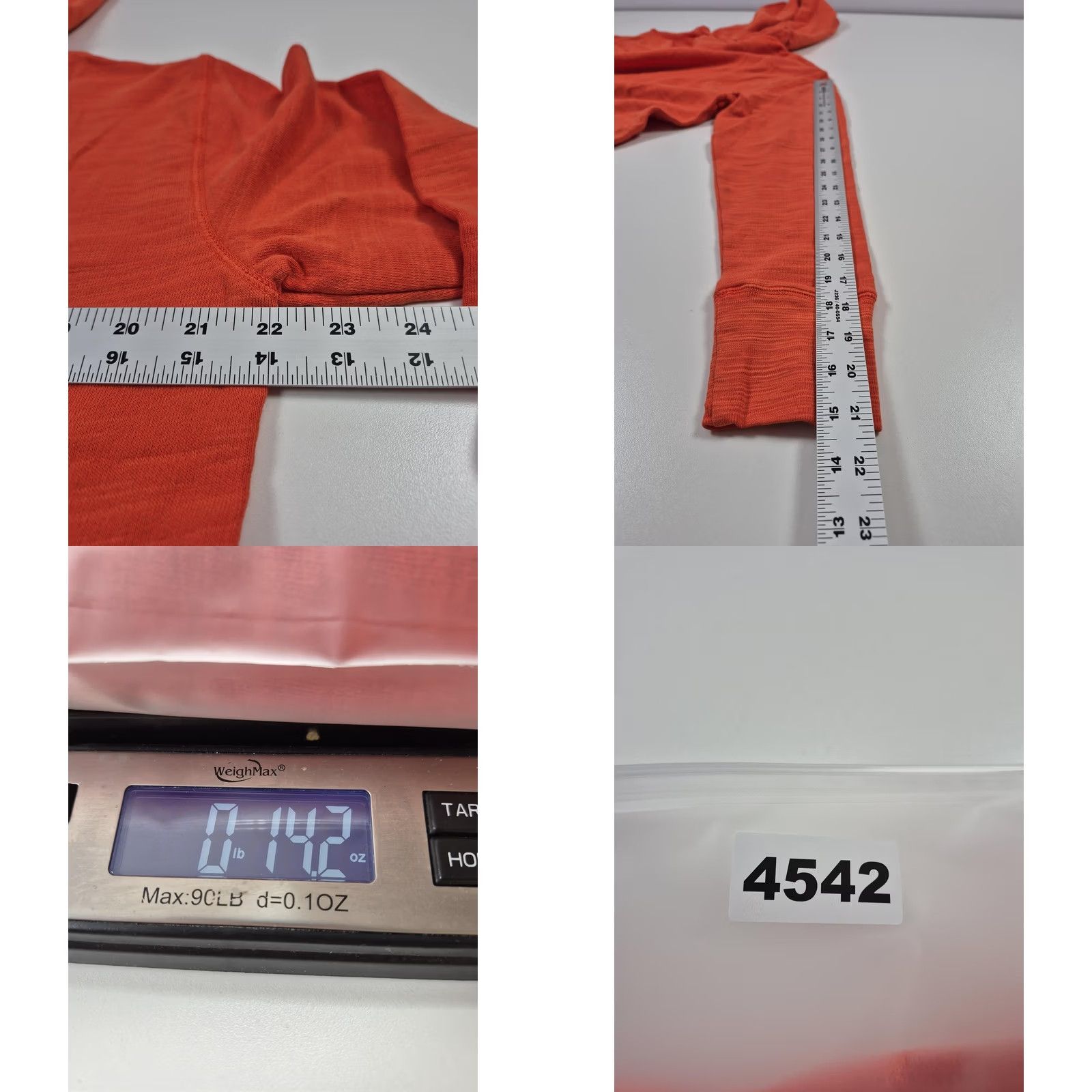 J.Crew VINTAGE J.Crew Hoodie Mens Small Orange Pullover Fleece Garment Dyed Pockets Knit Lightweight Overall AB718 Mens Size US S / EU 44-46 / 1 - 8 Thumbnail