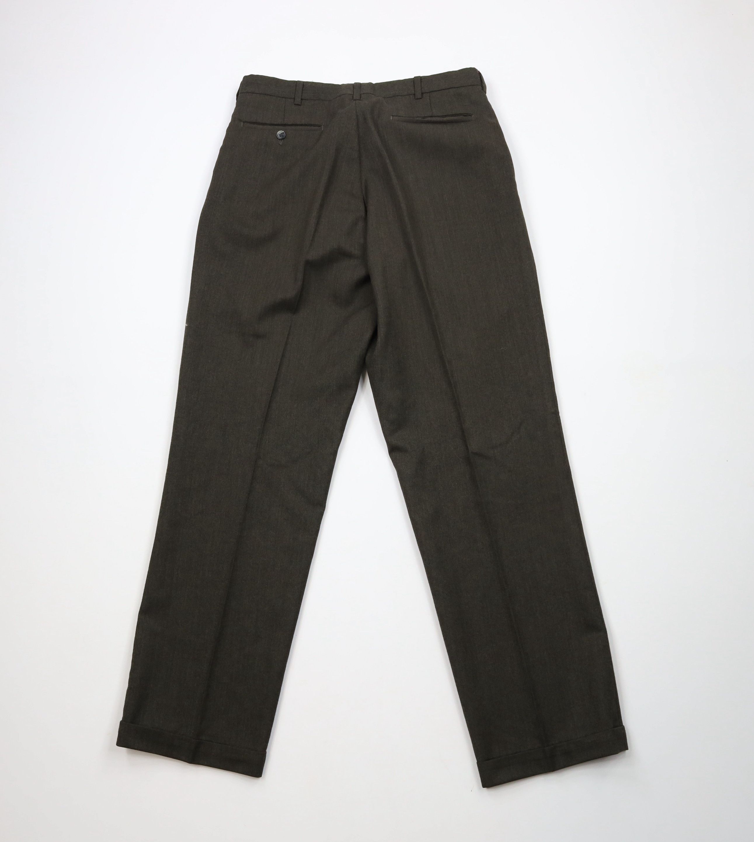 Vintage Vintage 90s Streetwear Wide Leg Chino Pants Trousers Green Size US 32 / EU 48 - 10 Thumbnail