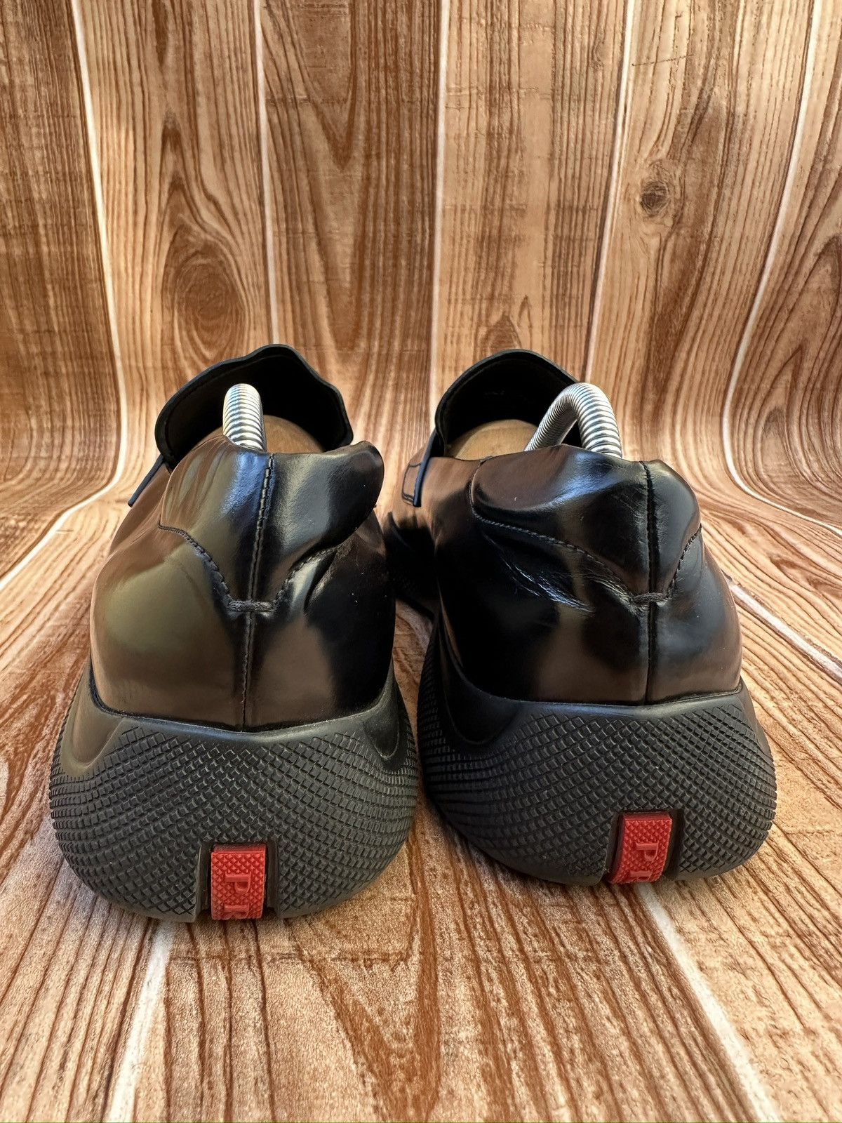 Prada Prada Americas Cup Spazzolato Leather Penny Loafer Size US 7 / EU 40 - 13 Thumbnail