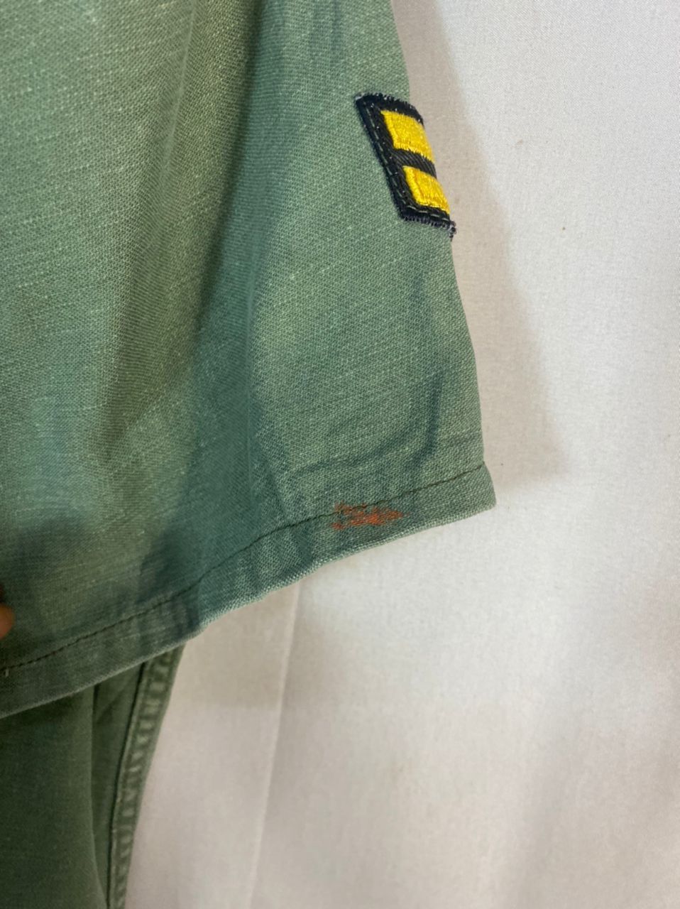 Vintage Vintage us army 60s/70s og107 button up shirt with patches Size US L / EU 52-54 / 3 - 10 Thumbnail